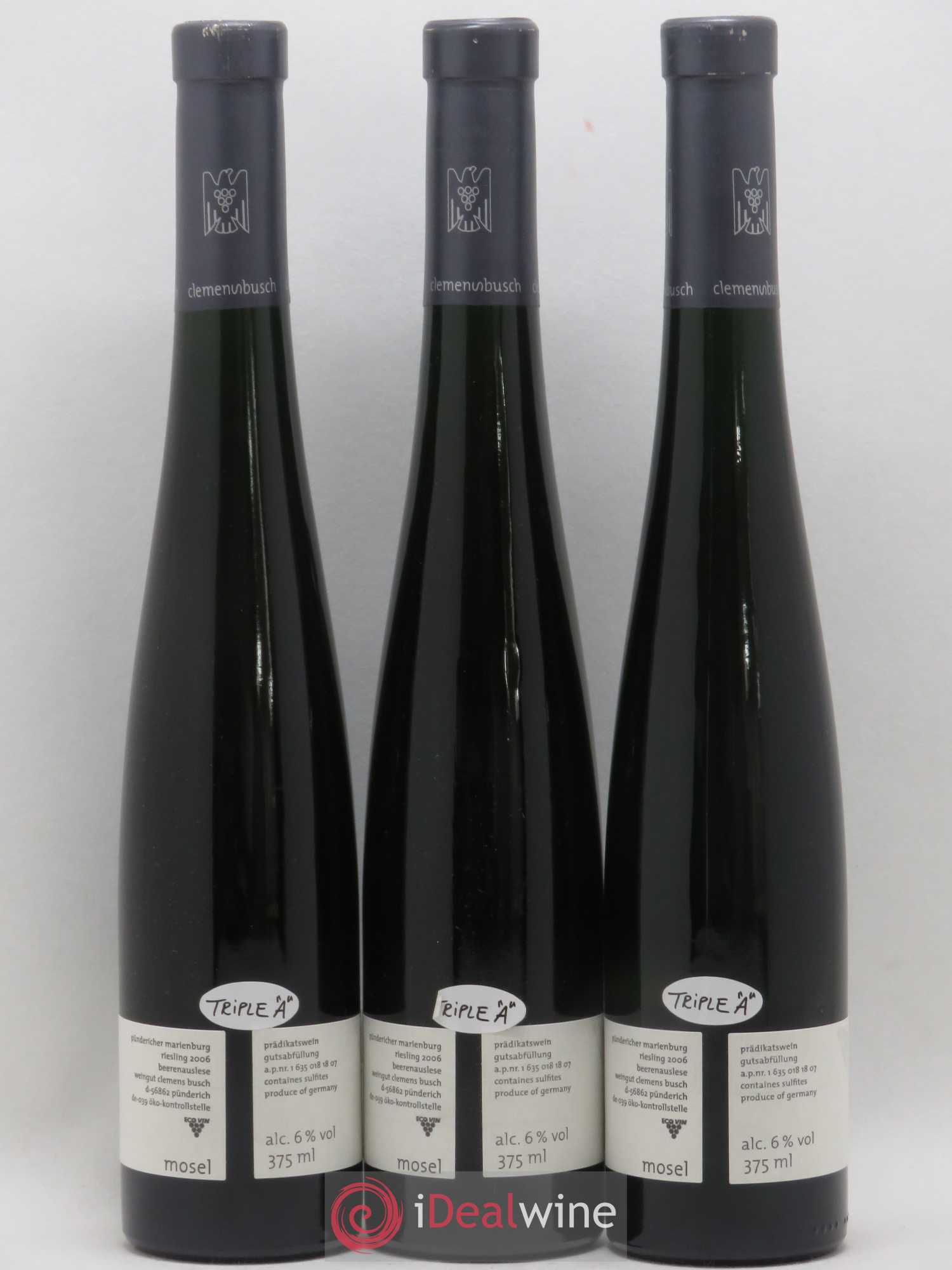 Allemagne Mosel-Saar Pundericher Marienburg Fahrlay Riesling Beerenauslese Clemens Busch 2006 - Posten von 6 Demi-Flaschen - 4