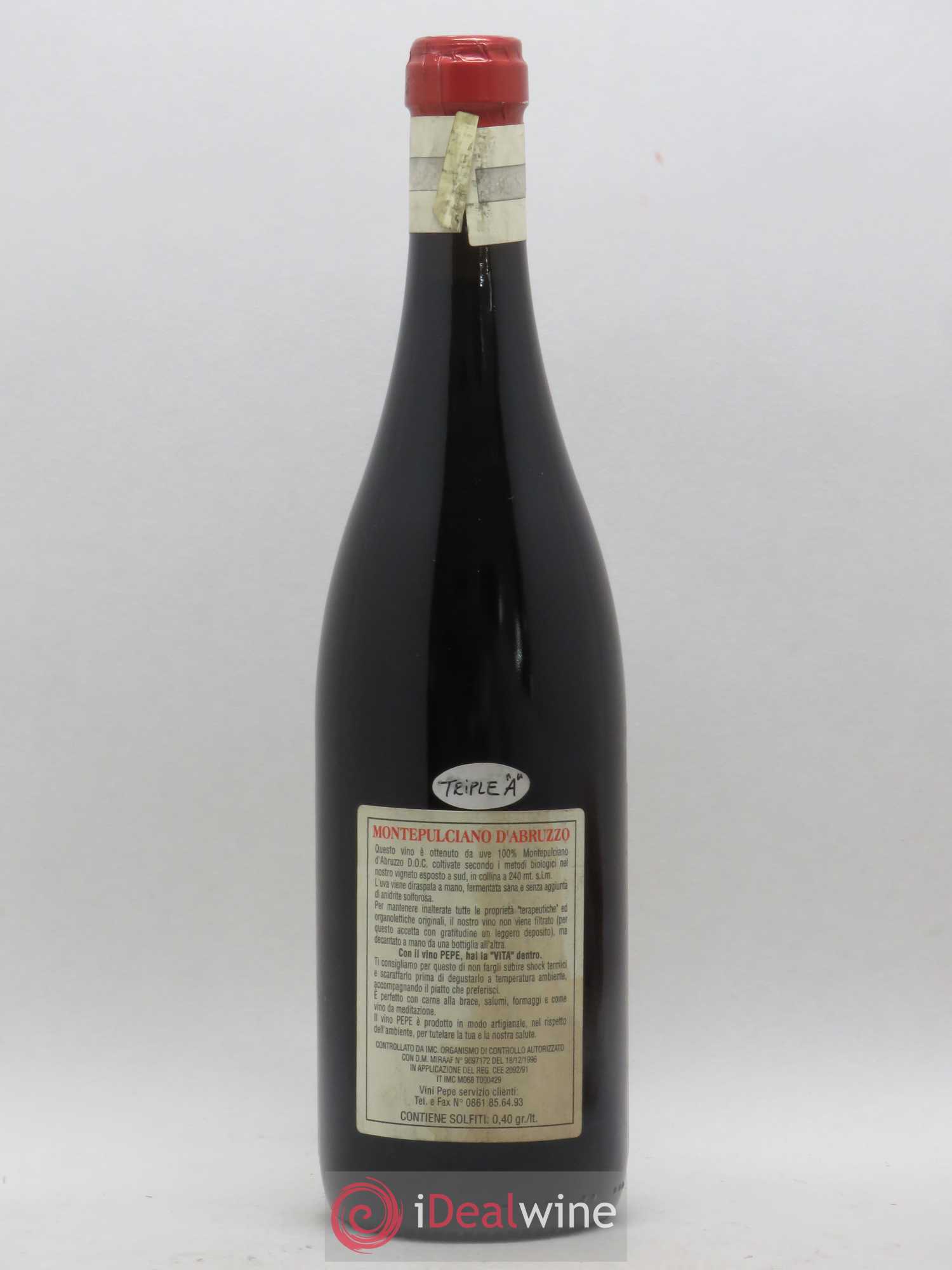 Montepulciano d'Abruzzo DOC Riserva Vecchie Viti Emidio Pepe 2004 - Lot de 1 bouteille - 1