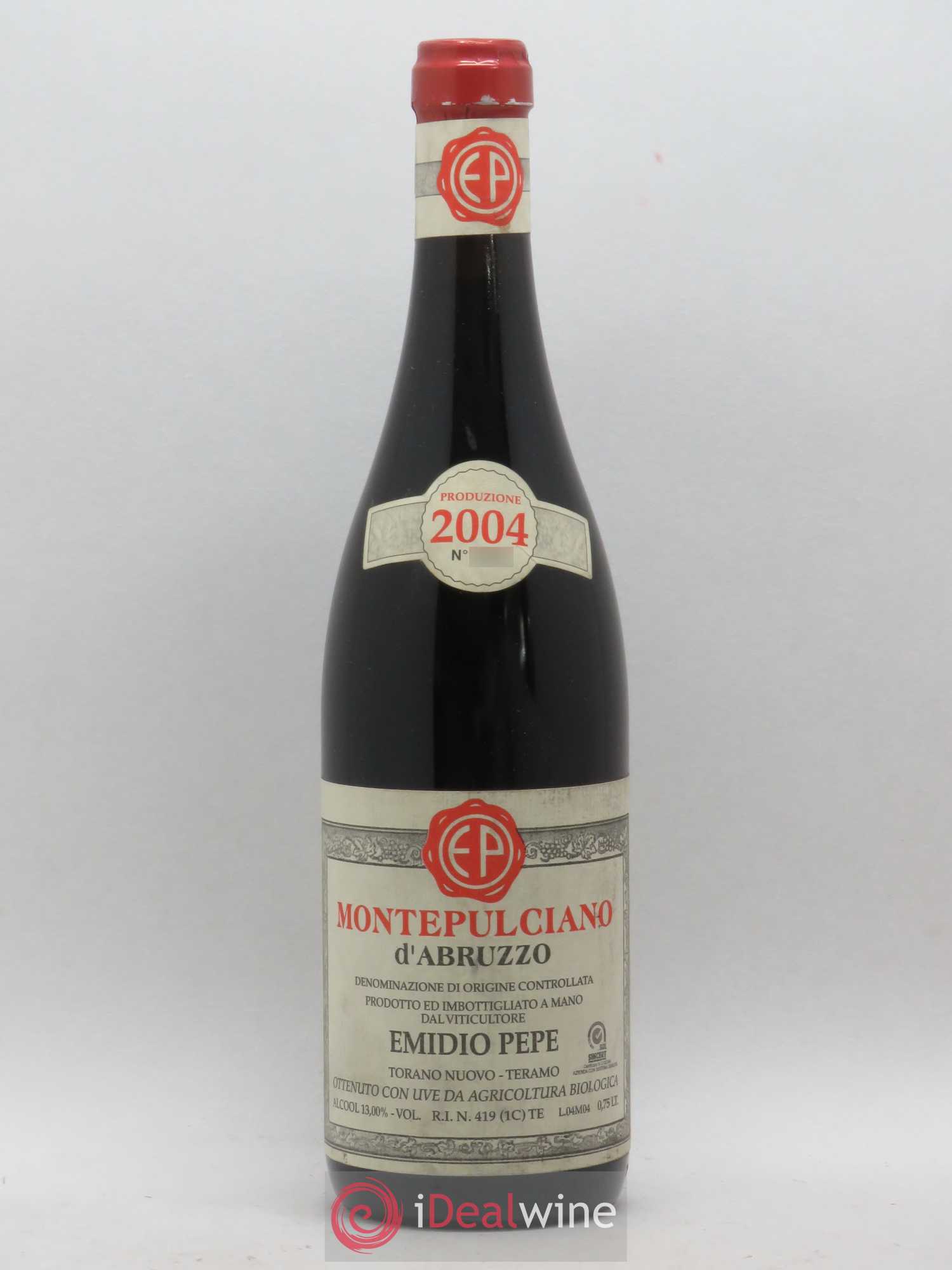 Montepulciano d'Abruzzo DOC Riserva Vecchie Viti Emidio Pepe 2004 - Lot de 1 bouteille - 0