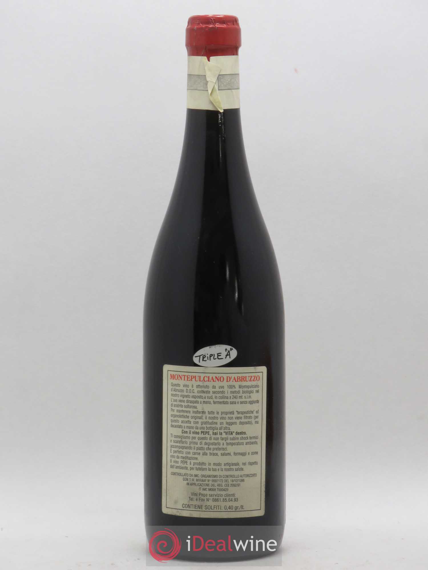 Montepulciano d'Abruzzo DOC Riserva Vecchie Viti Emidio Pepe 2004 - Lot de 1 bouteille - 1