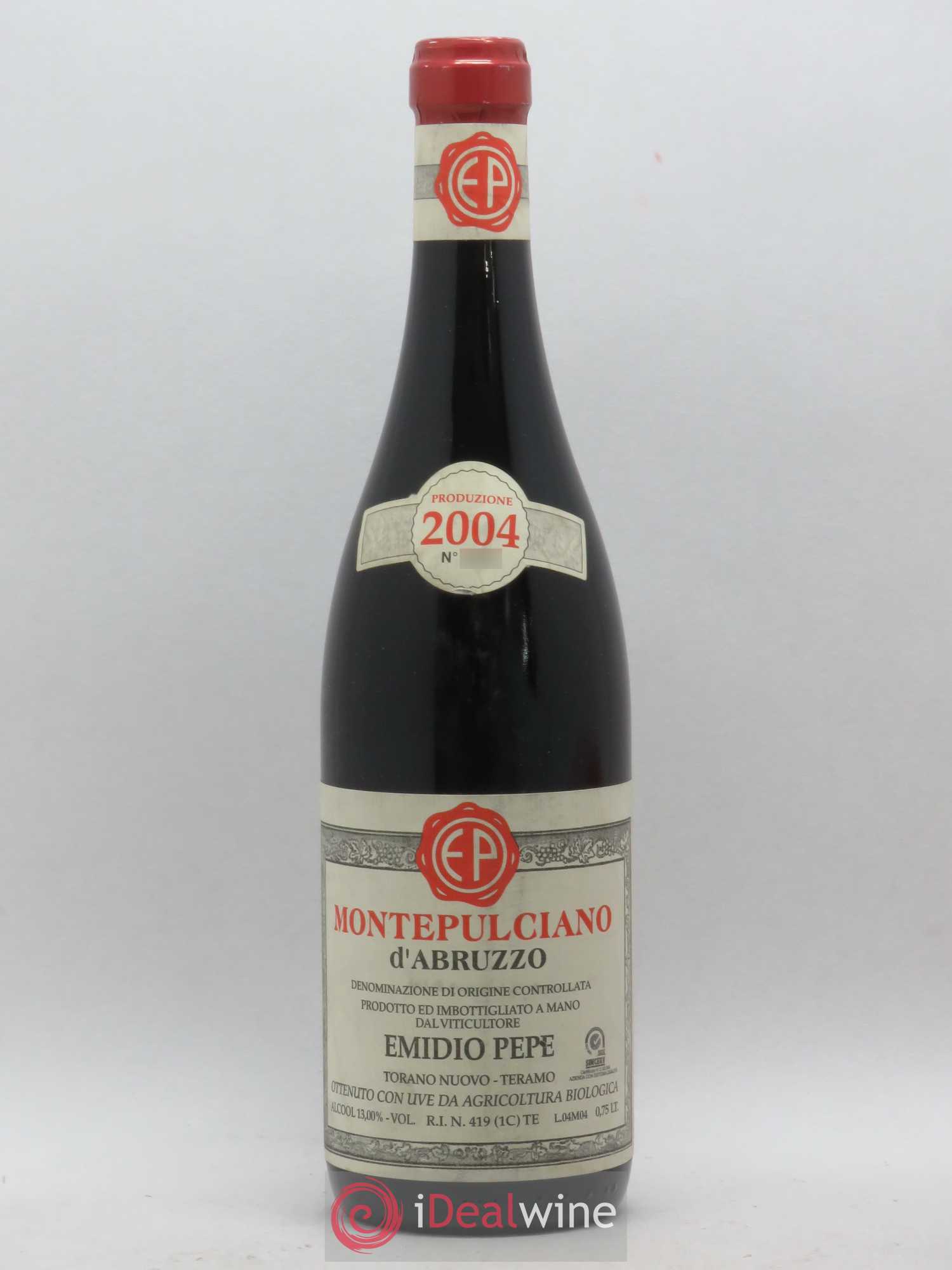 Montepulciano d'Abruzzo DOC Riserva Vecchie Viti Emidio Pepe 2004 - Lot de 1 bouteille - 0