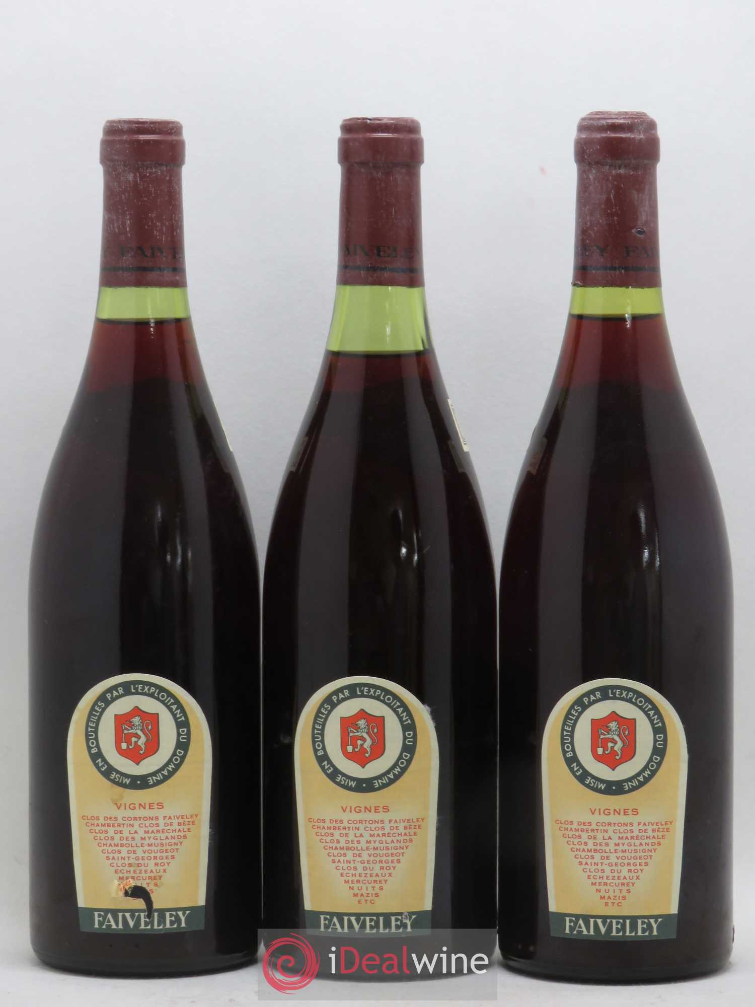Mazis-Chambertin Grand Cru Faiveley 1978 - Lot de 3 bouteilles - 1