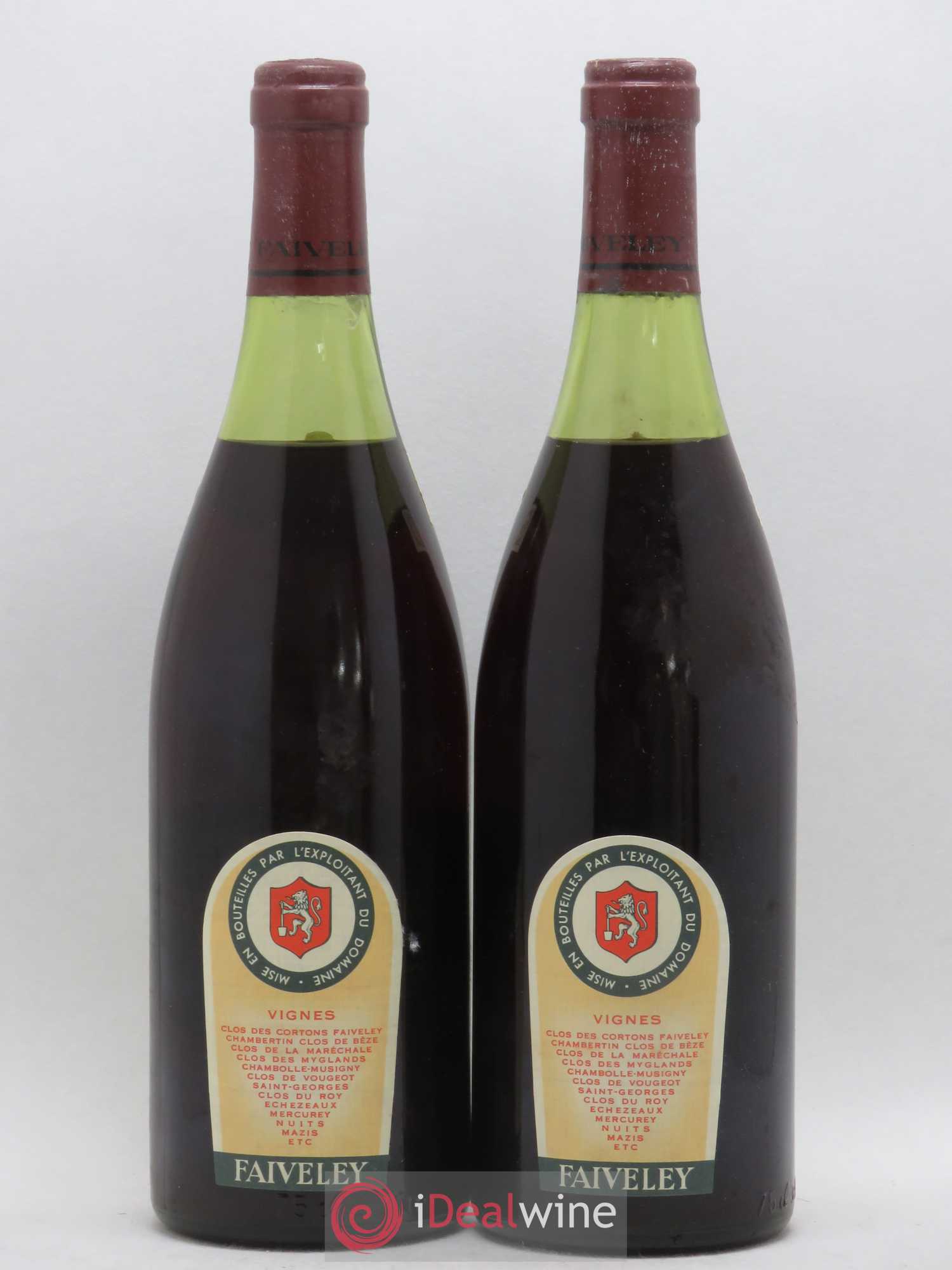 Mazis-Chambertin Grand Cru Faiveley 1978 - Lot de 2 bouteilles - 1