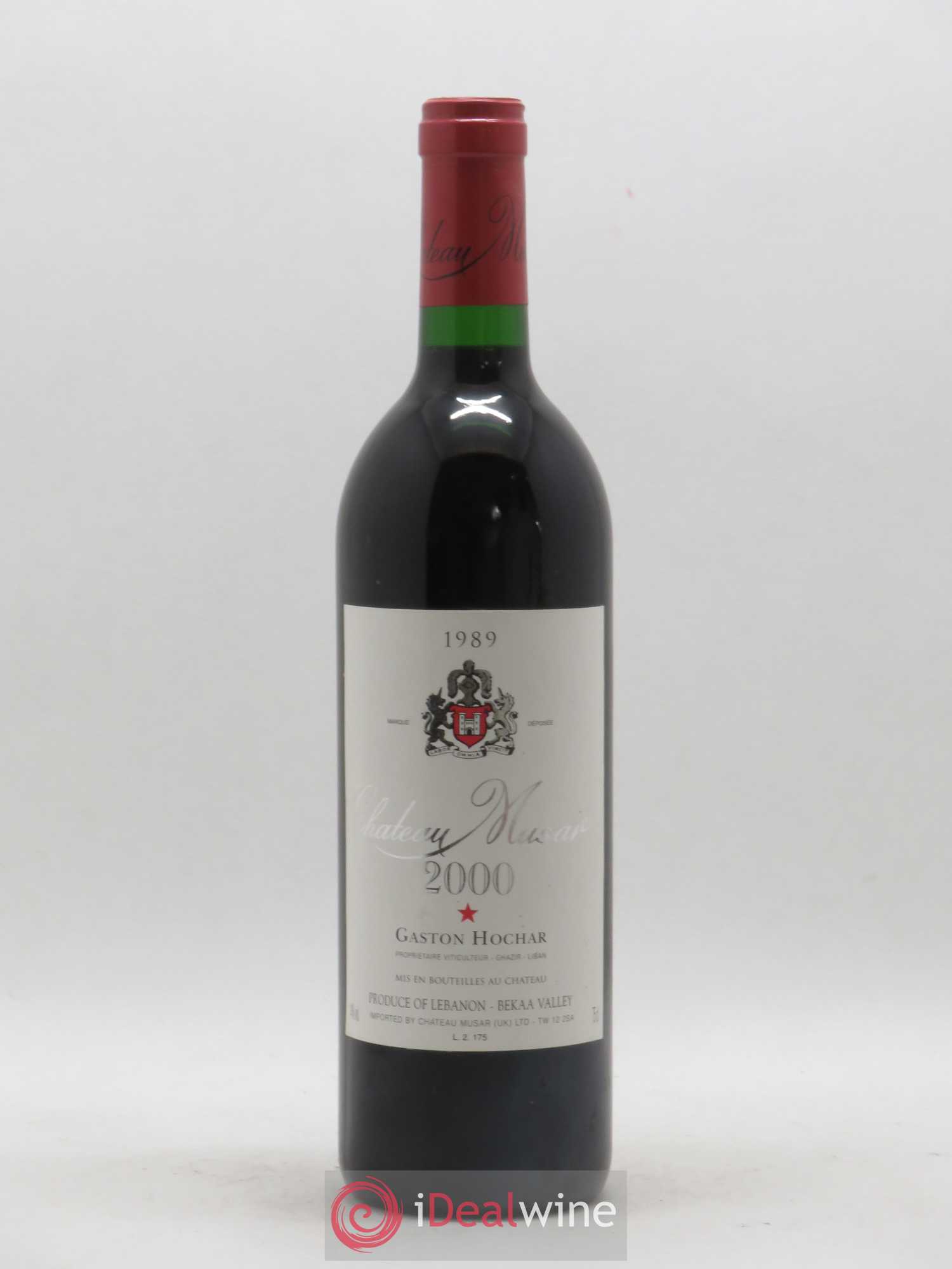 Château Musar Serge Hochar 1989 - Lot de 1 bouteille - 0