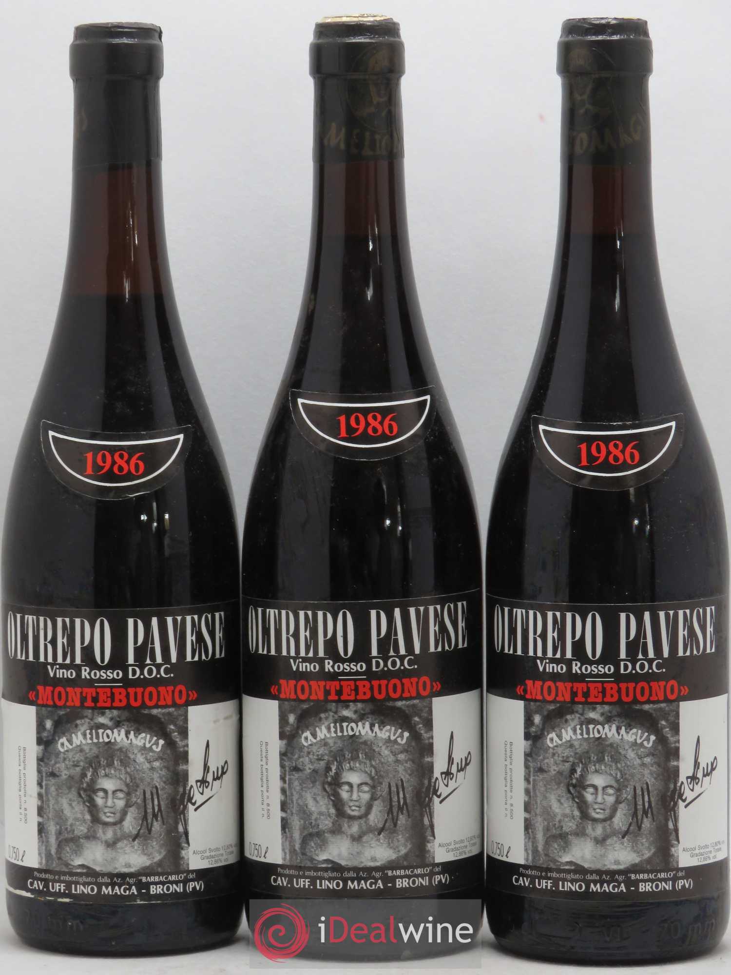 Italie DOC Oltrepo Pavese Rosso Lino Maga Montebuono 1986 - Posten von 12 Flaschen - 3