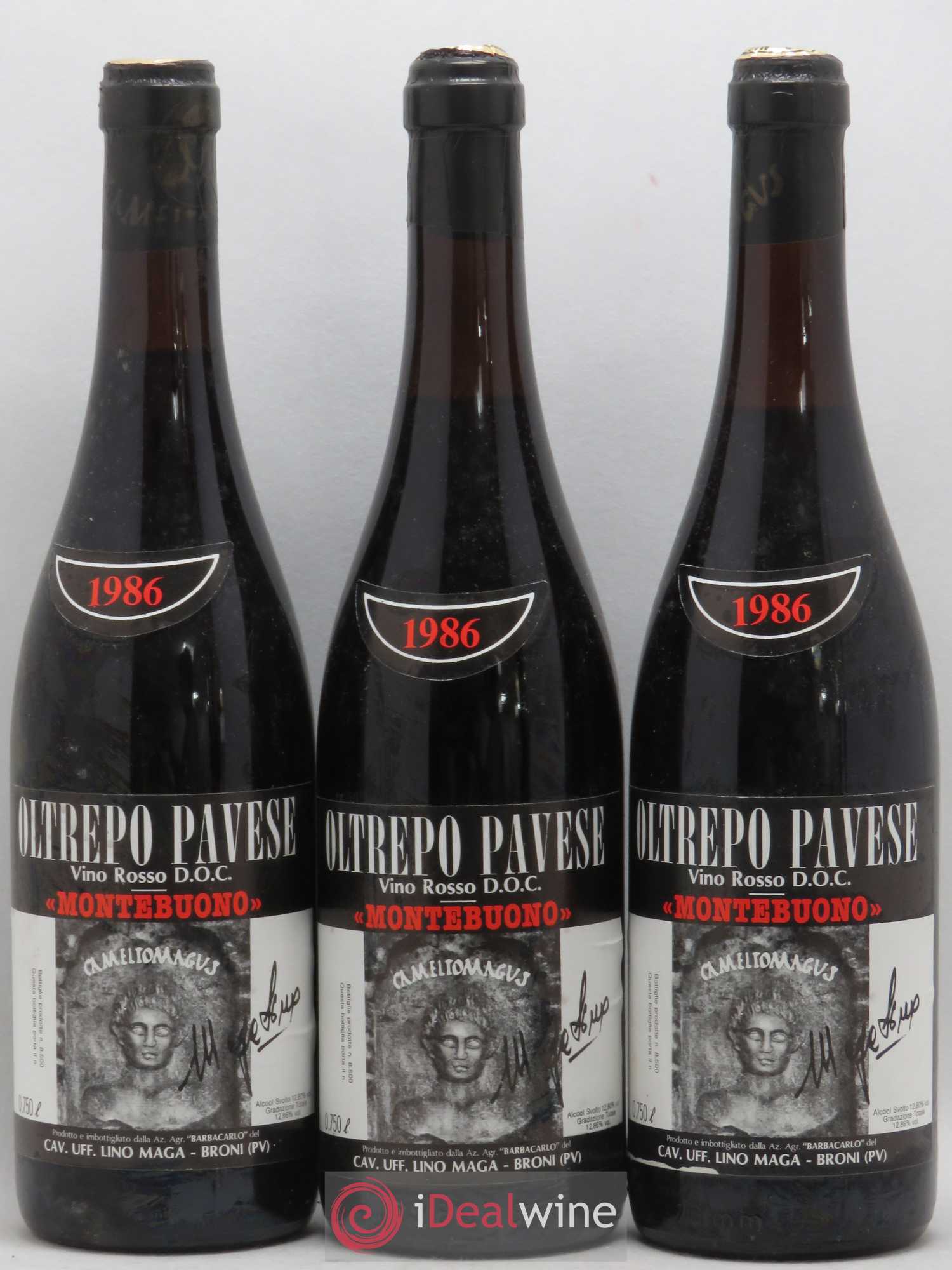 Italie DOC Oltrepo Pavese Rosso Lino Maga Montebuono 1986 - Posten von 12 Flaschen - 4