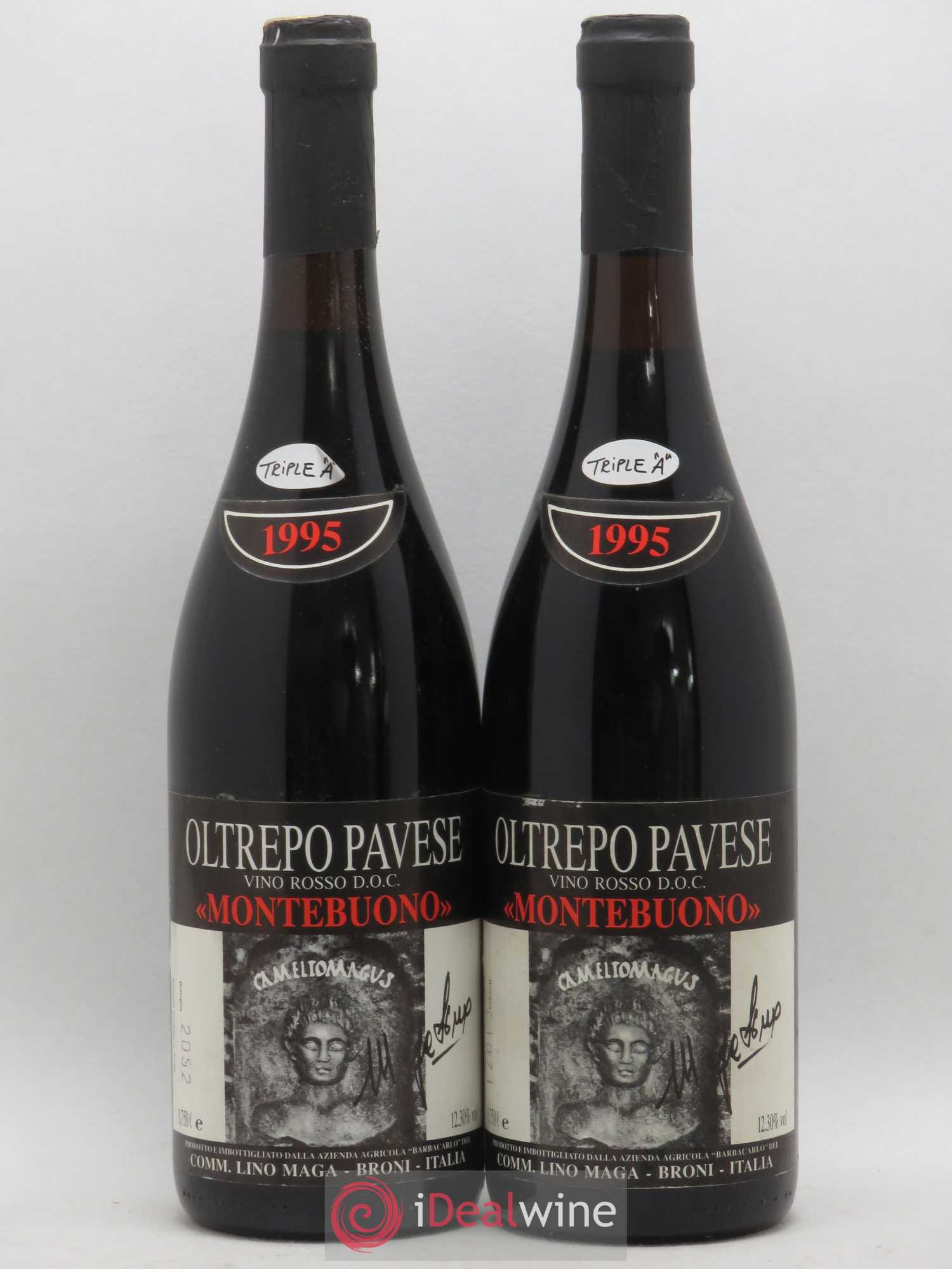 Italie DOC Oltrepo Pavese Rosso Lino Maga Montebuono 1995 - Posten von 2 Flaschen - 0