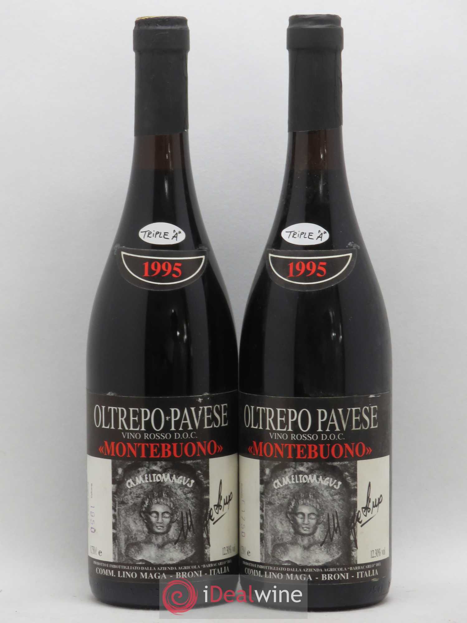 Italie DOC Oltrepo Pavese Rosso Lino Maga Montebuono 1995 - Posten von 2 Flaschen - 0