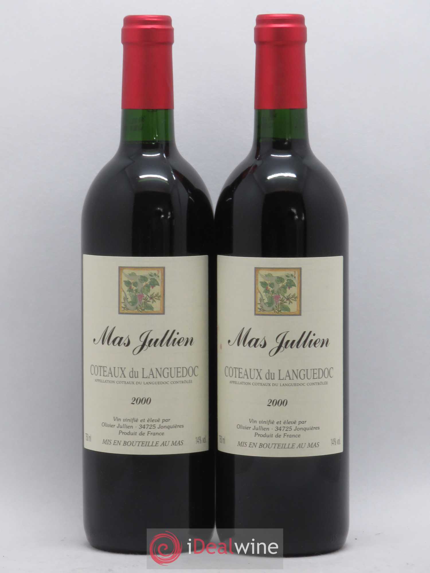 Terrasses du Larzac Mas Jullien Olivier Jullien 2000 - Lot de 2 bouteilles - 0