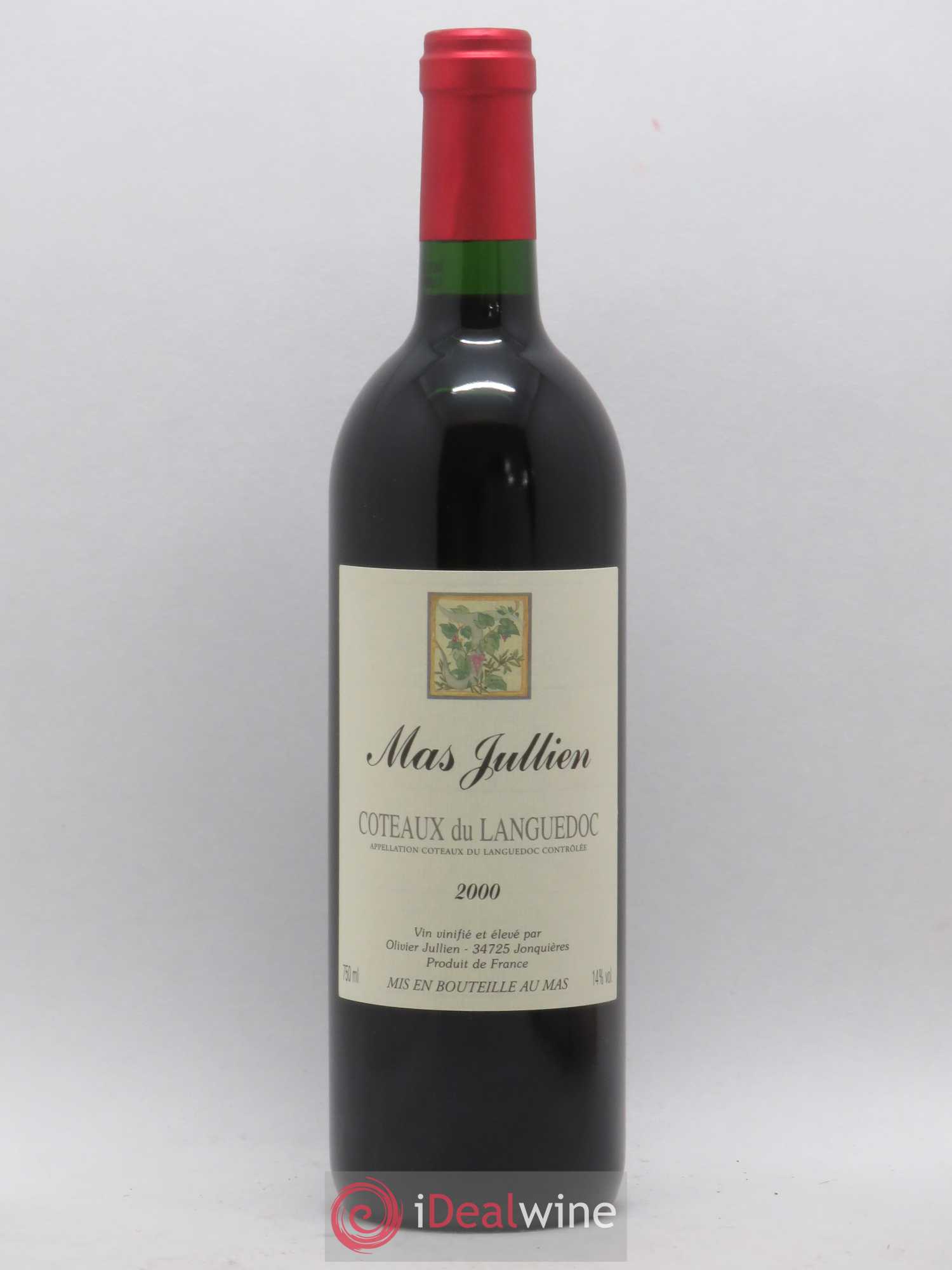Terrasses du Larzac Mas Jullien Olivier Jullien 2000 - Lot de 1 bouteille - 0