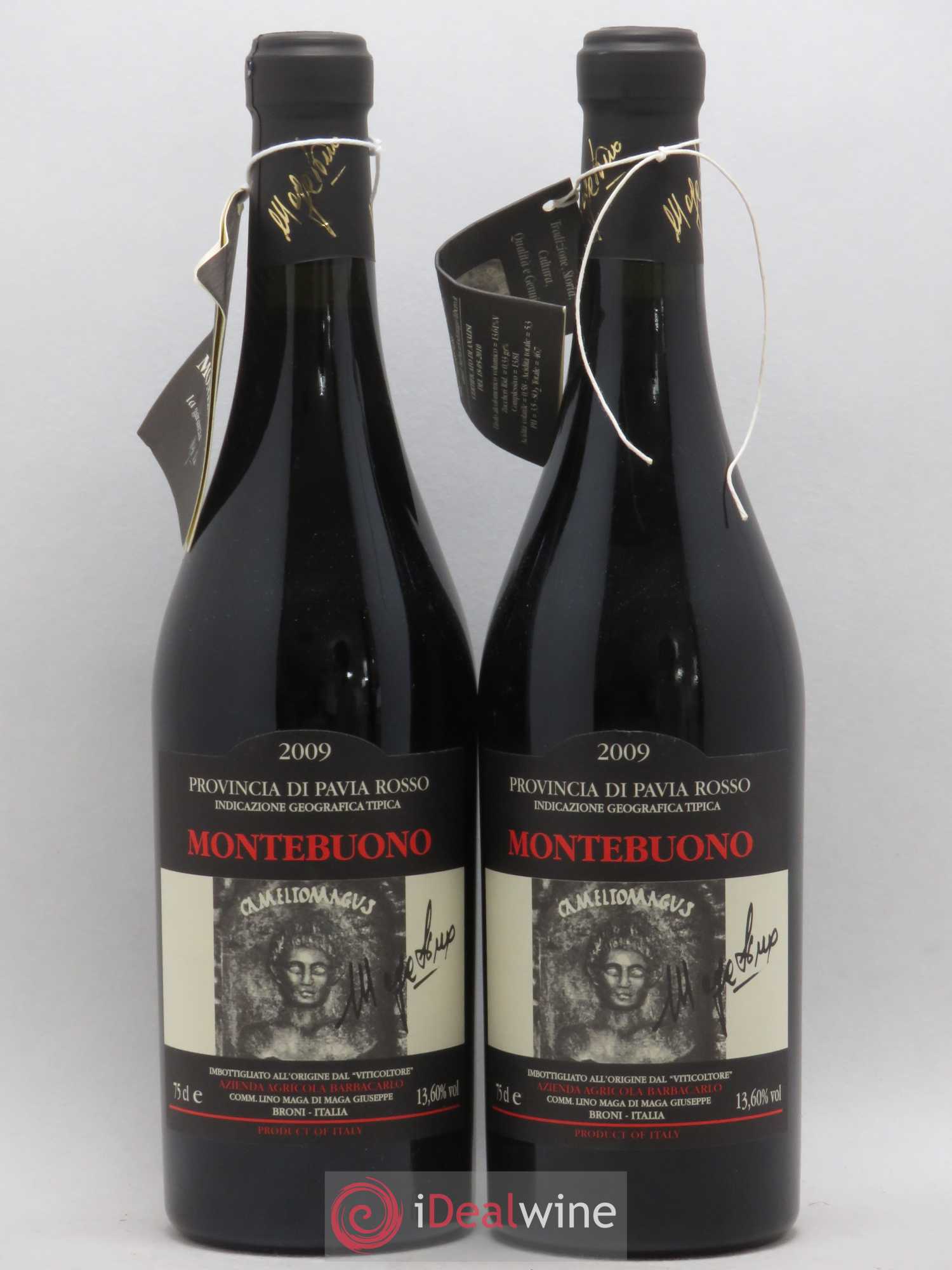 Italie IGT Provincia di Pavia Rosso Lino Maga Montebuono 2009 - Posten von 2 Flaschen - 0