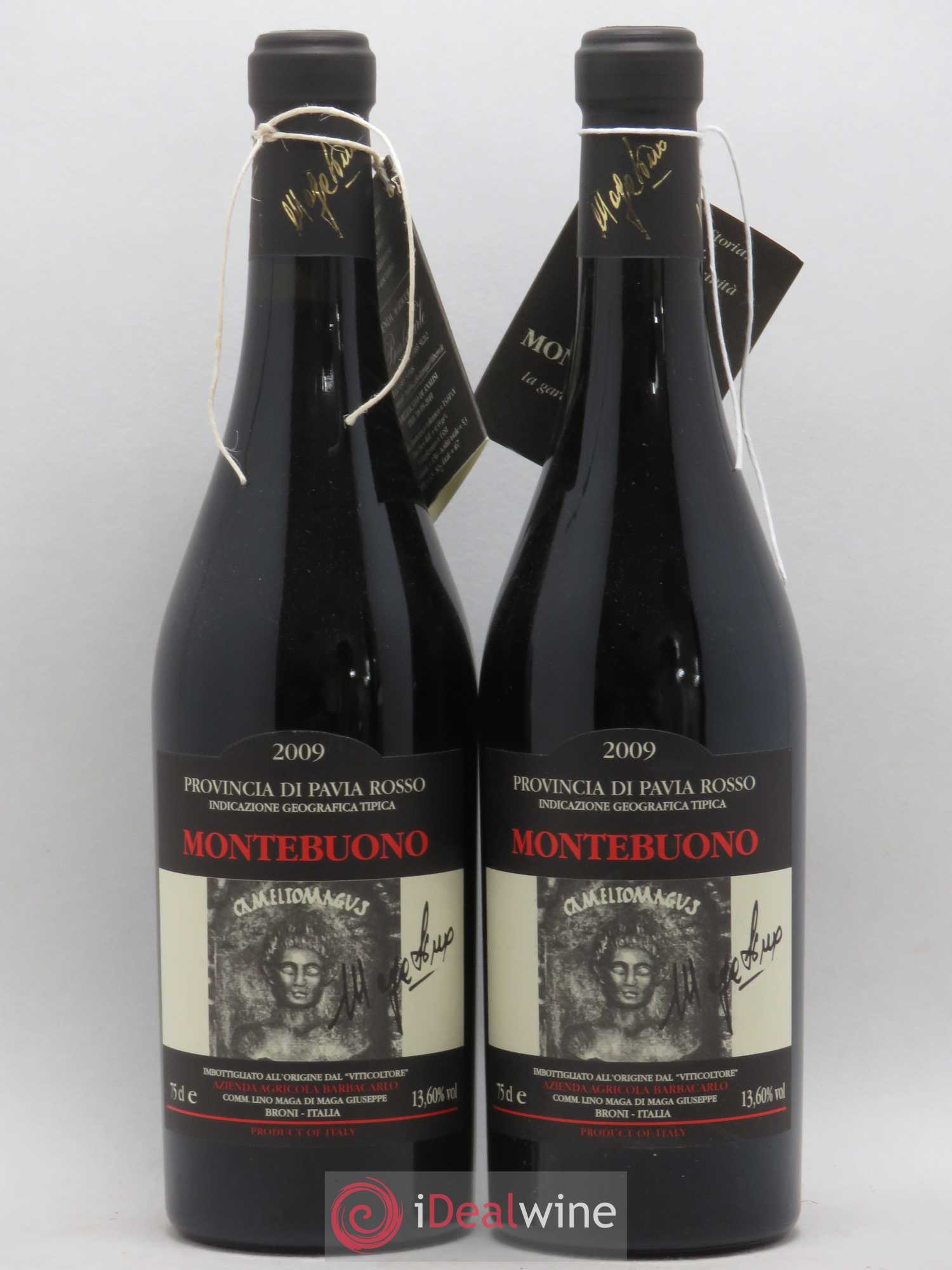 Italie IGT Provincia di Pavia Rosso Lino Maga Montebuono 2009 - Posten von 2 Flaschen - 0
