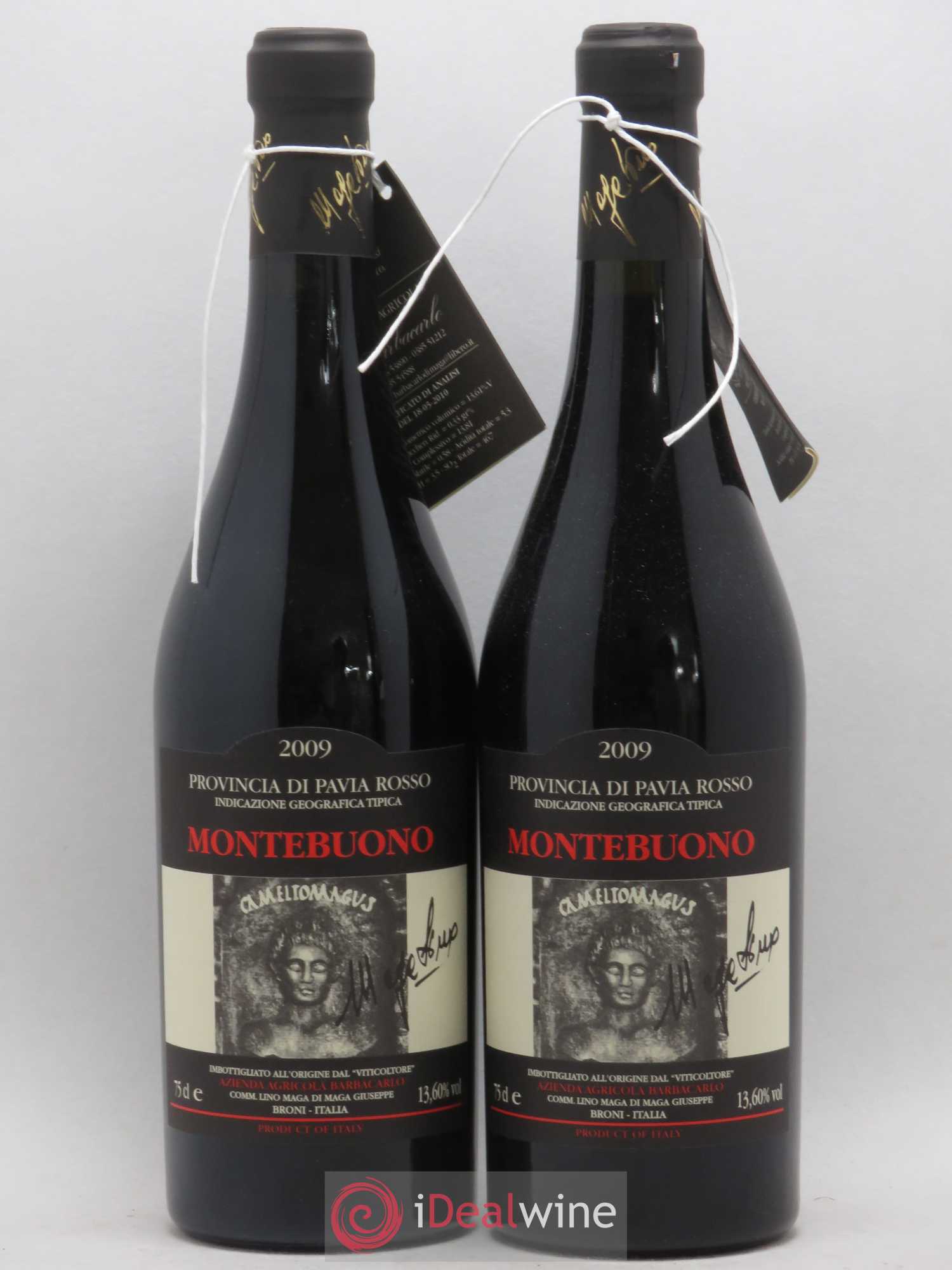 Italie IGT Provincia di Pavia Rosso Lino Maga Montebuono 2009 - Posten von 2 Flaschen - 0