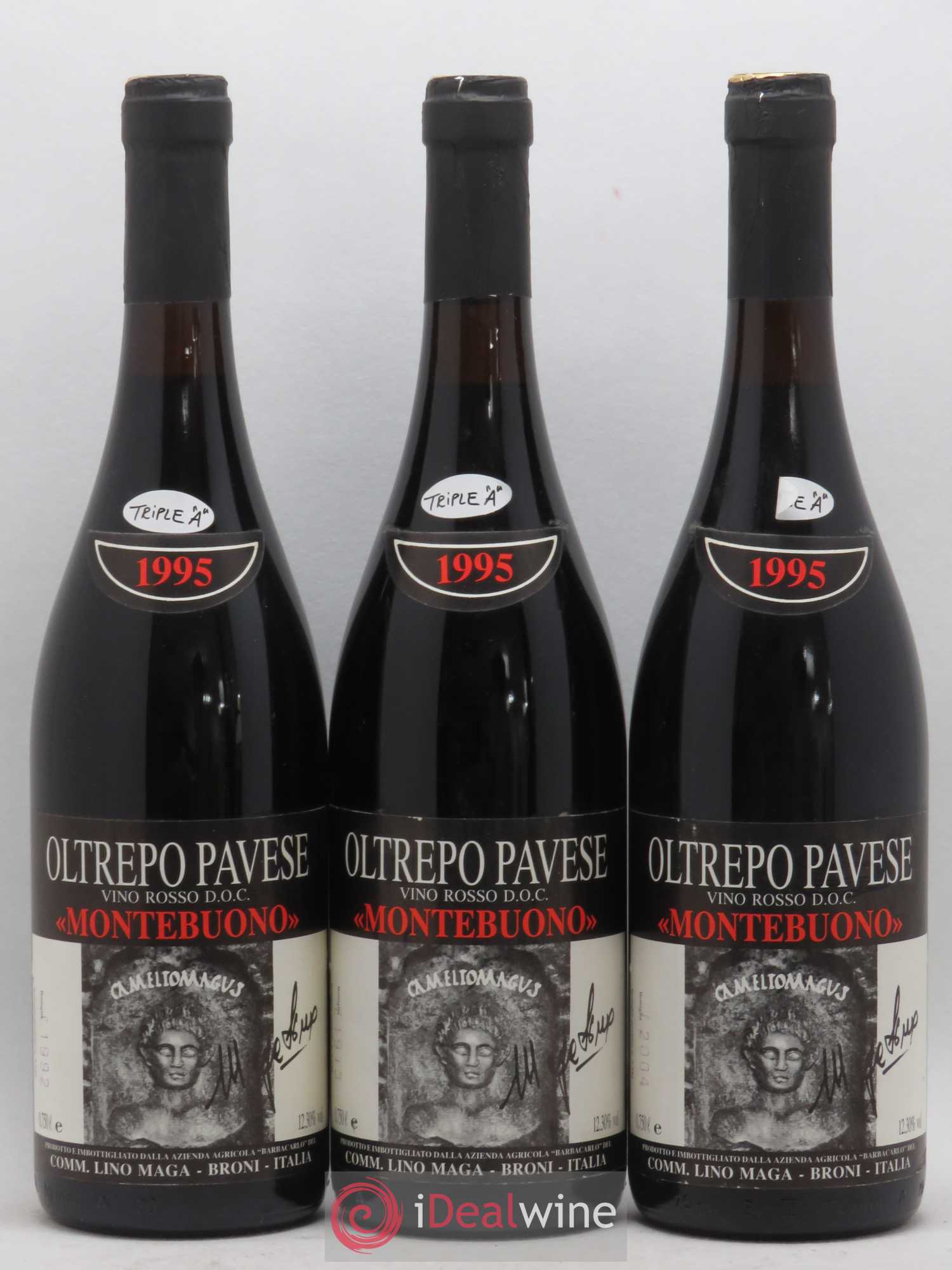 Italie DOC Oltrepo Pavese Rosso Lino Maga Montebuono 1995 - Posten von 6 Flaschen - 1