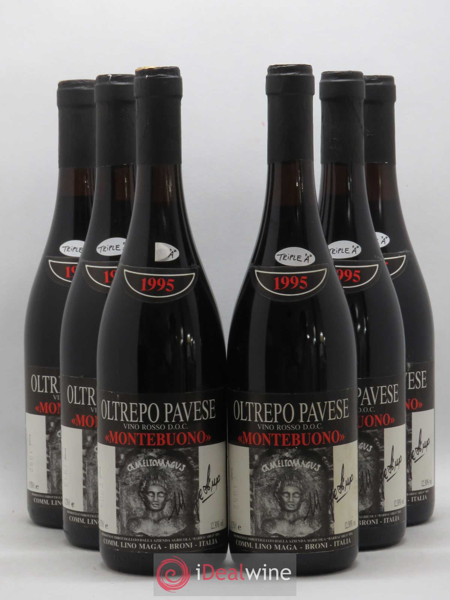 Italie DOC Oltrepo Pavese Rosso Lino Maga Montebuono 1995 - Posten von 6 Flaschen - 0