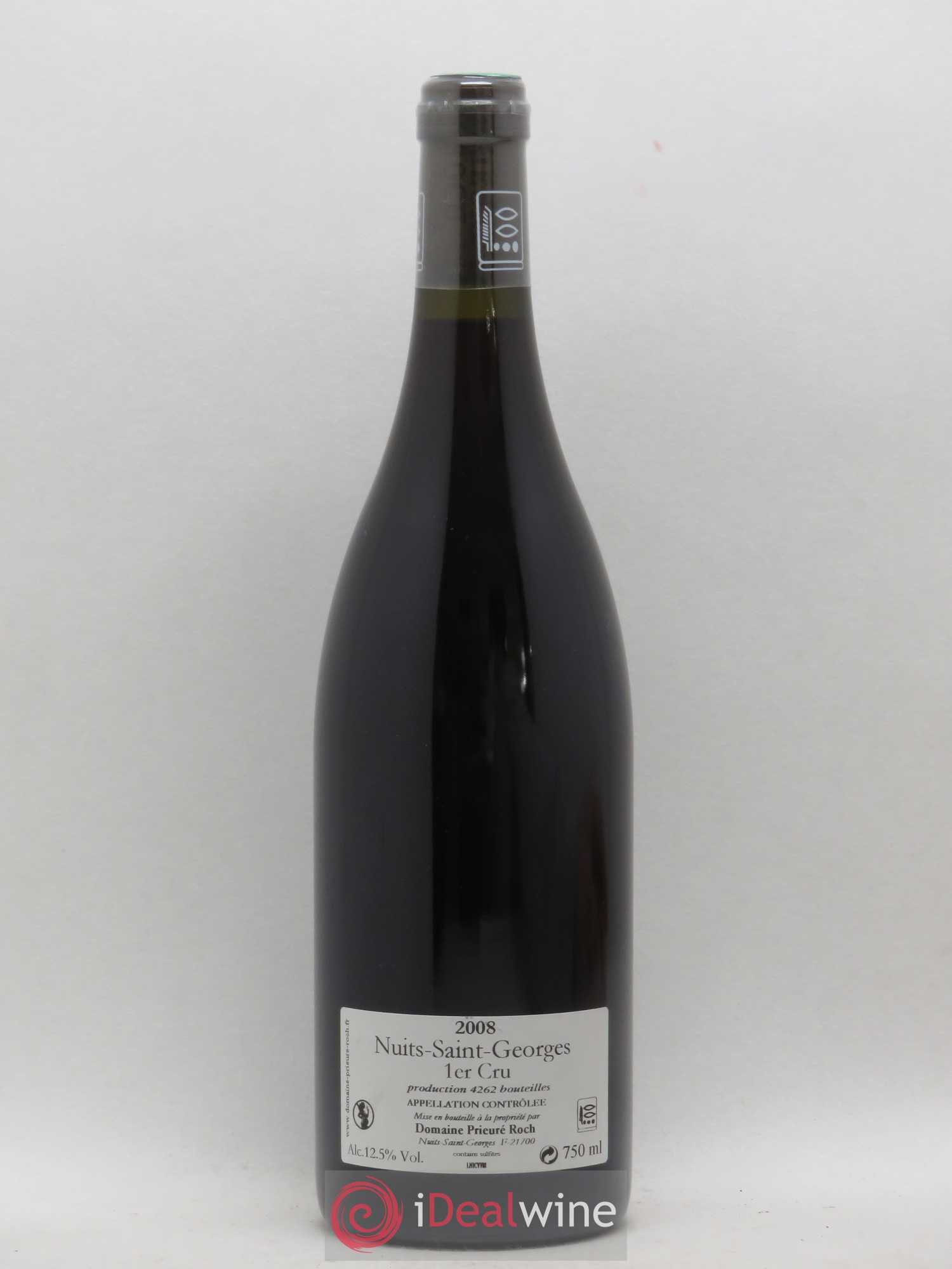 Nuits-Saint-Georges 1er Cru Vieilles Vignes Prieuré Roch 2008 - Lot de 1 bouteille - 1