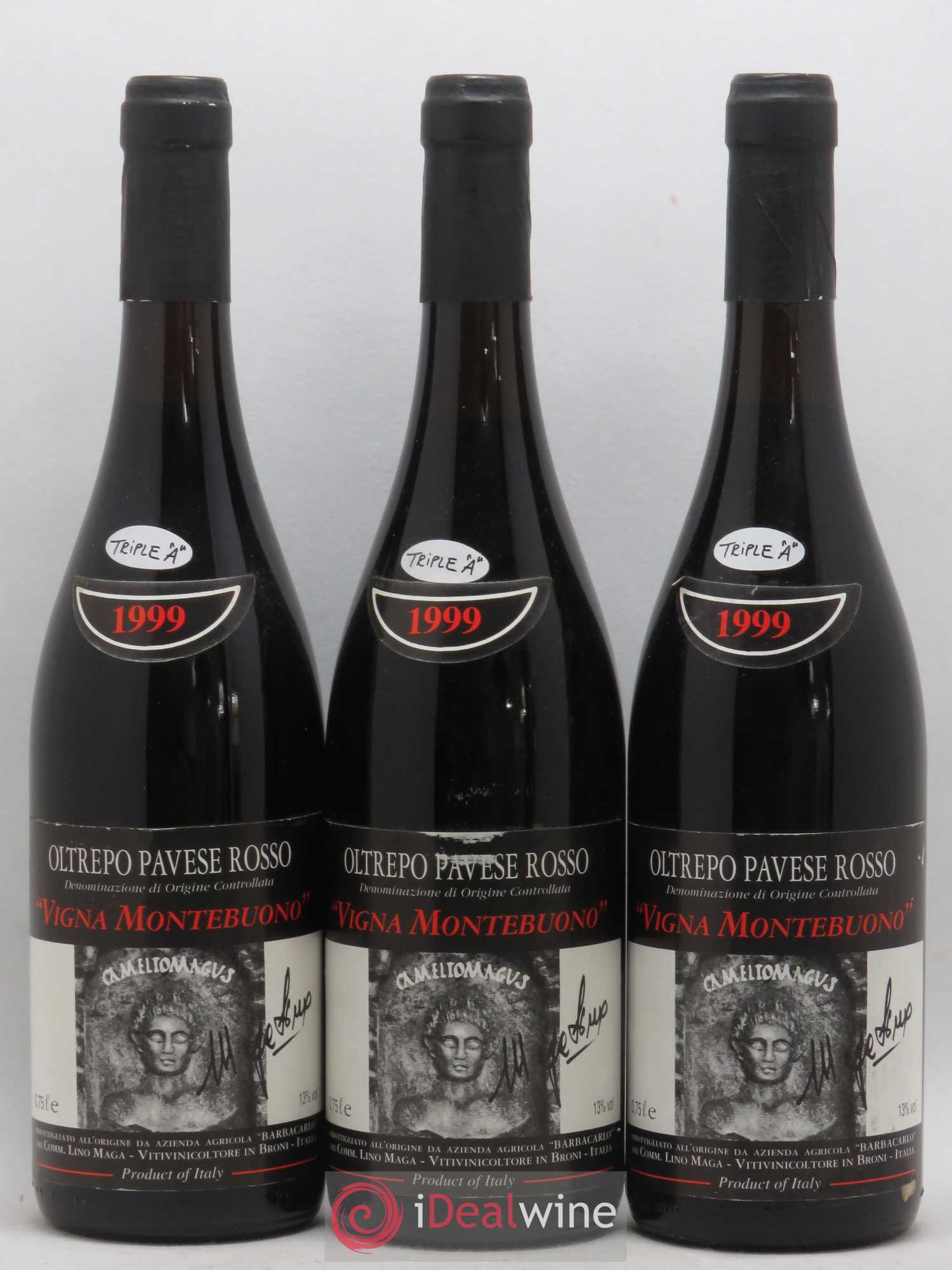 Italie DOC Oltrepo Pavese Rosse Vigna Montebuono Lino Maga 1999 - Posten von 3 Flaschen - 0