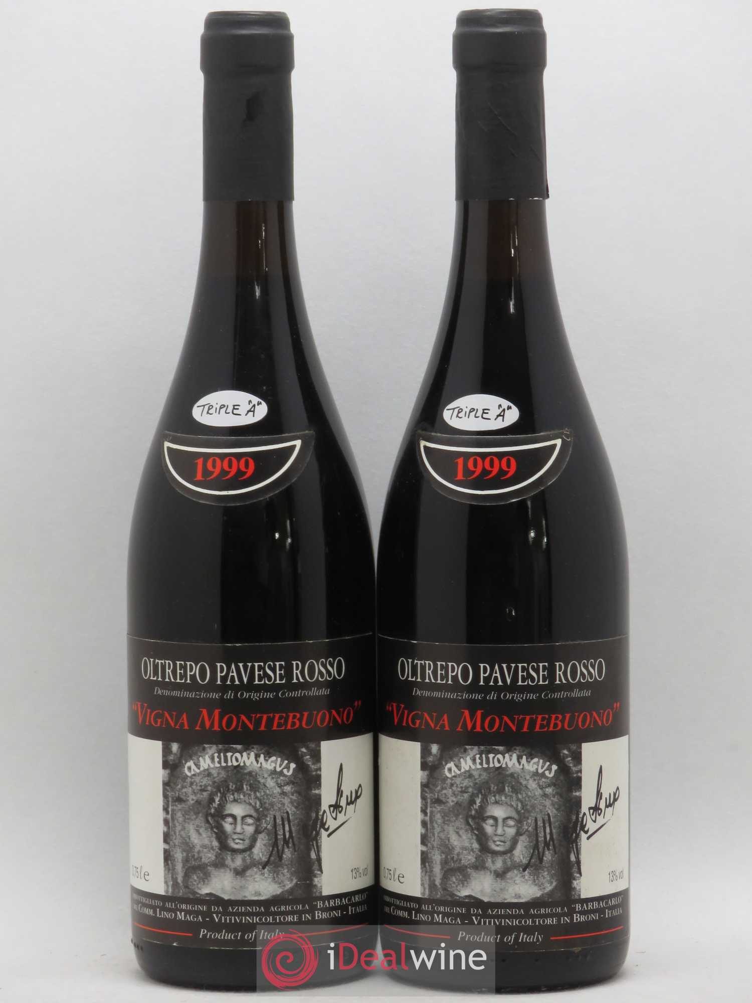 Italie DOC Oltrepo Pavese Rosse Vigna Montebuono Lino Maga 1999 - Posten von 2 Flaschen - 0