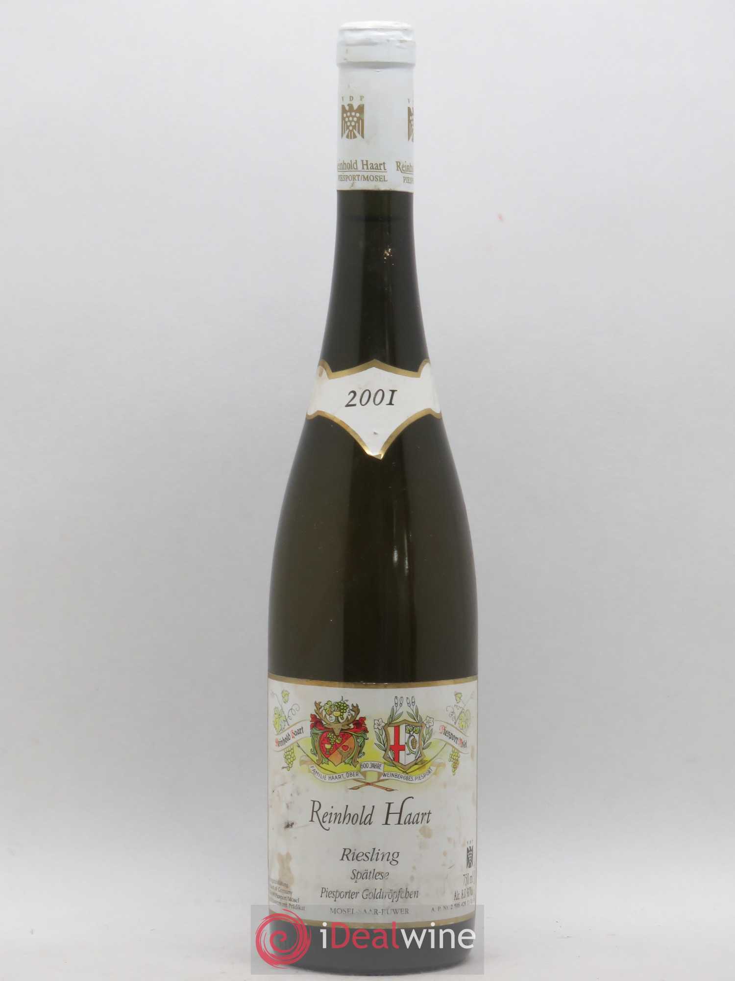 Allemagne Mosel-Saar Riesling Haart Spätlese Reinhold Piesporter Goldtröpfchen 2001 - Posten von 1 Flasche - 0