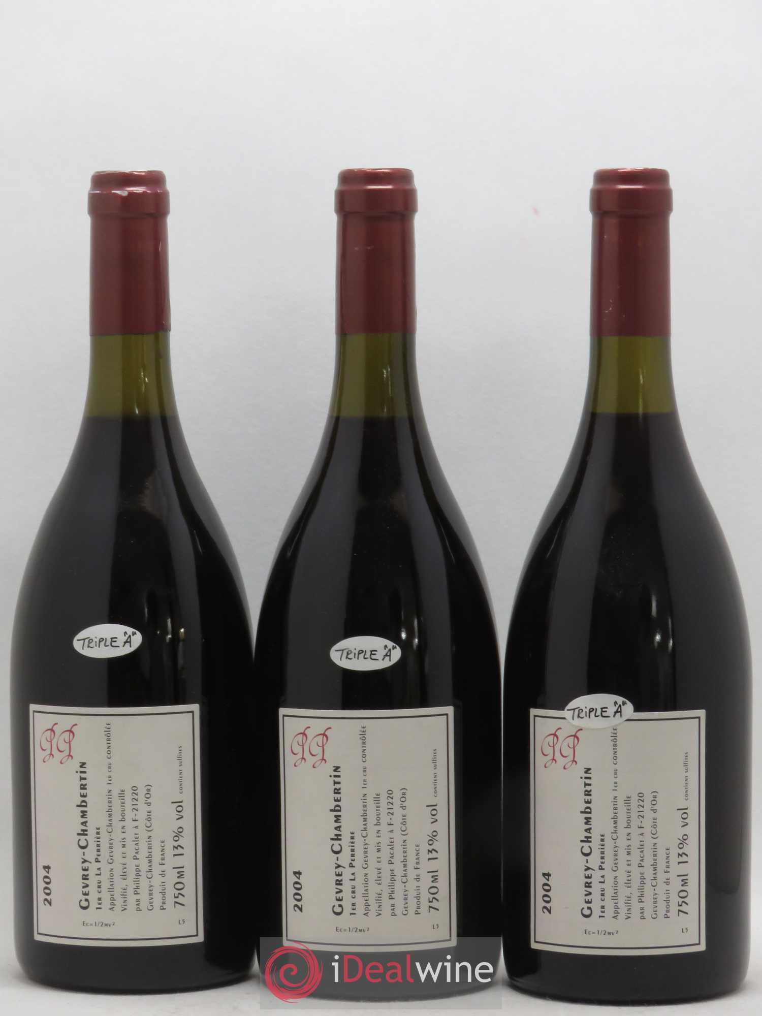 Gevrey-Chambertin 1er Cru La Perrière Philippe Pacalet 2006 - Lot de 3 bouteilles - 1