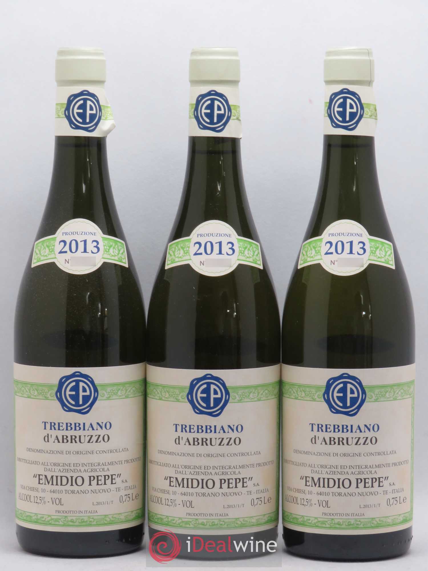 Trebbiano d'Abruzzo DOC Vecchie Viti Emidio Pepe 2013 - Lot de 3 bouteilles - 0