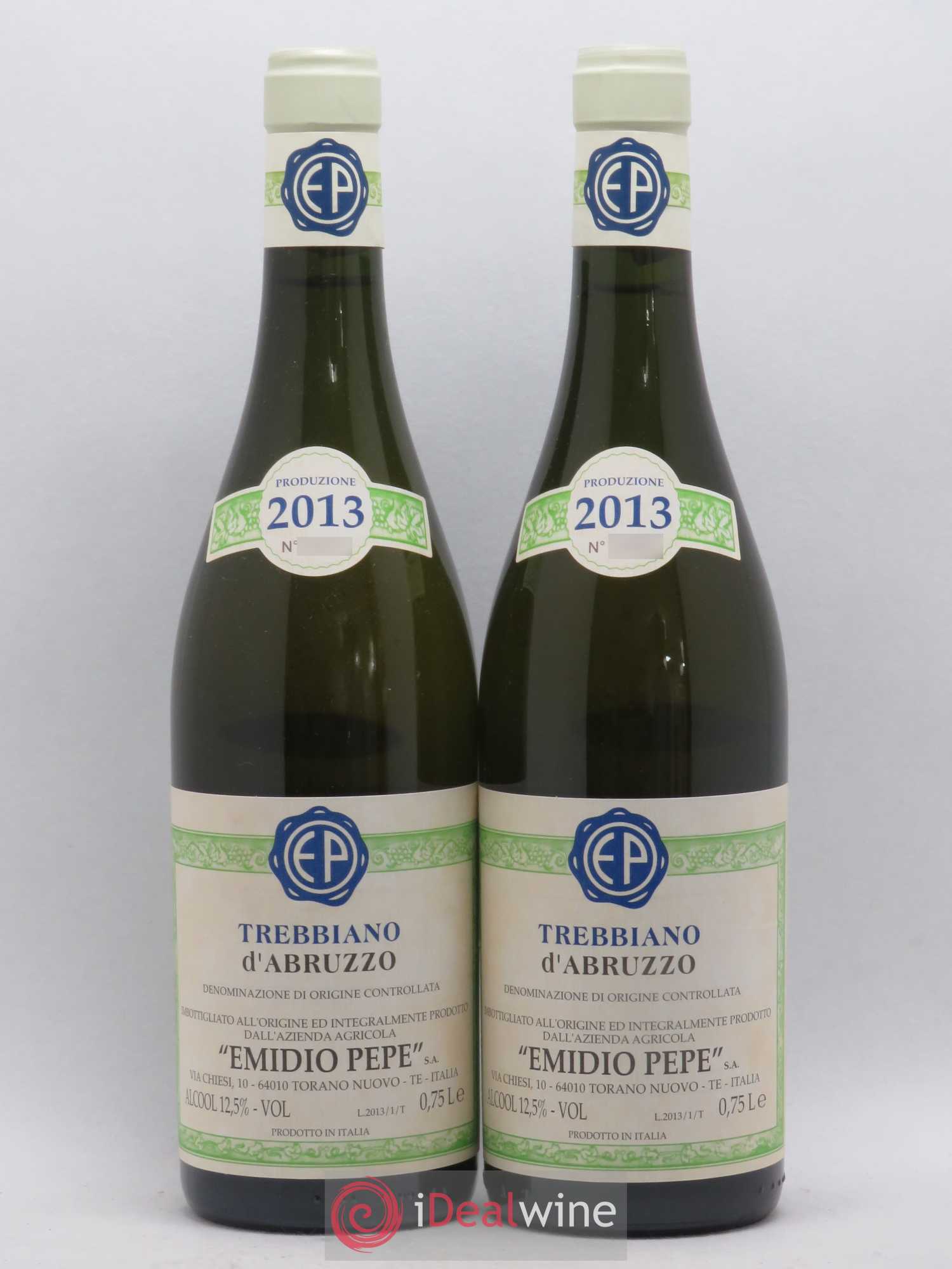 Trebbiano d'Abruzzo DOC Vecchie Viti Emidio Pepe 2013 - Lot de 2 bouteilles - 0