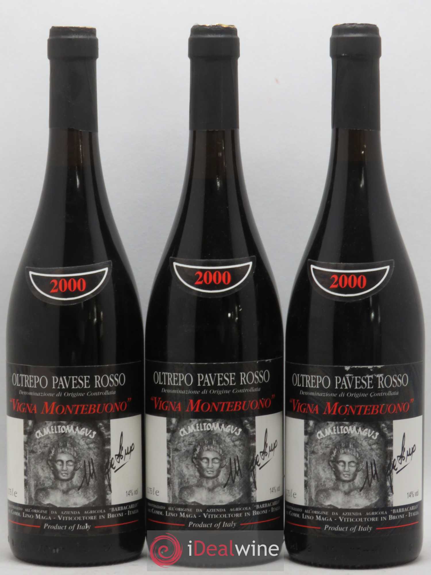 Italie DOC Oltrepo Pavese Rosso Lino Maga Montebuono 2000 - Posten von 3 Flaschen - 0