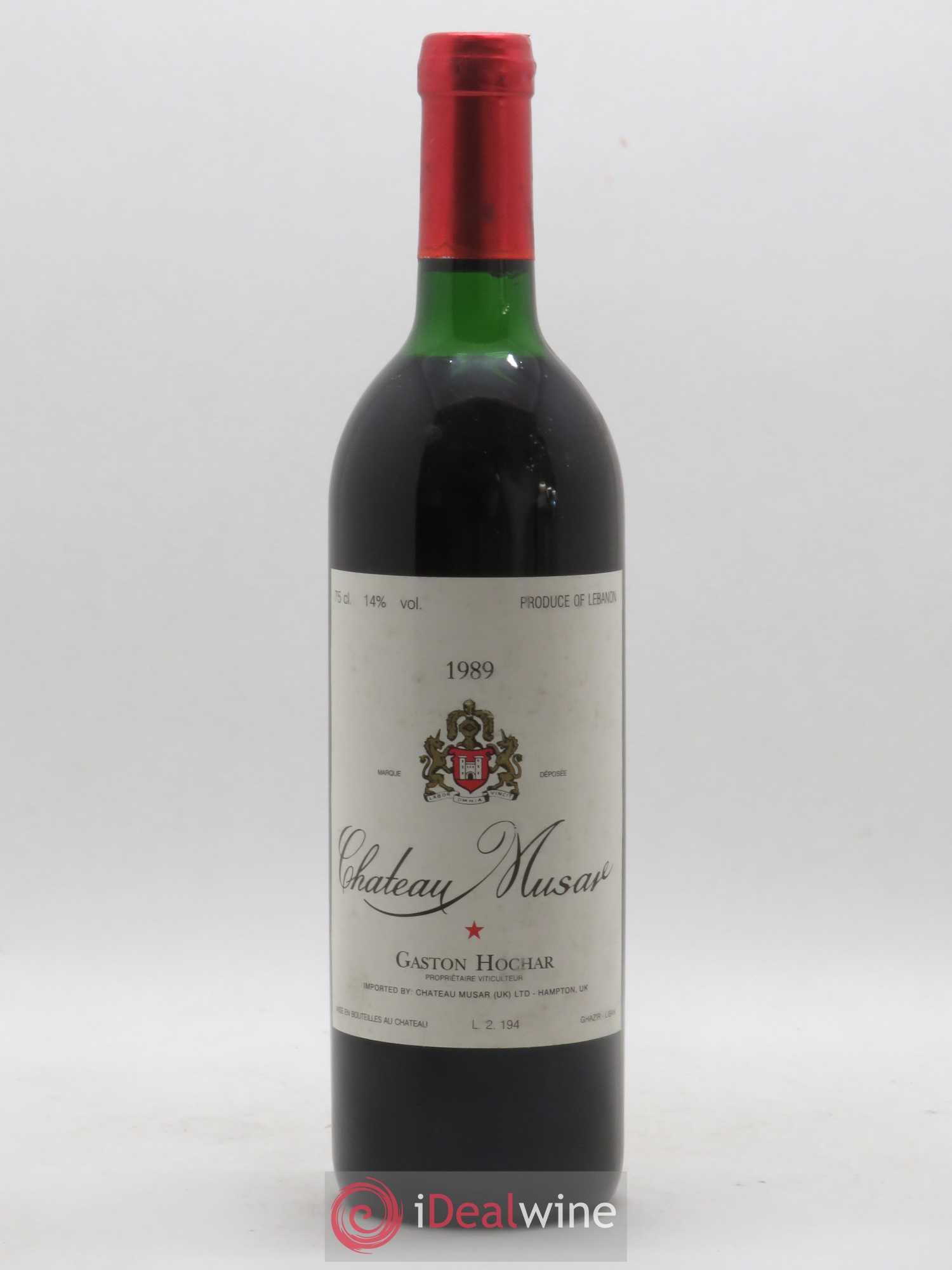Château Musar Serge Hochar 1989 - Lot de 1 bouteille - 0