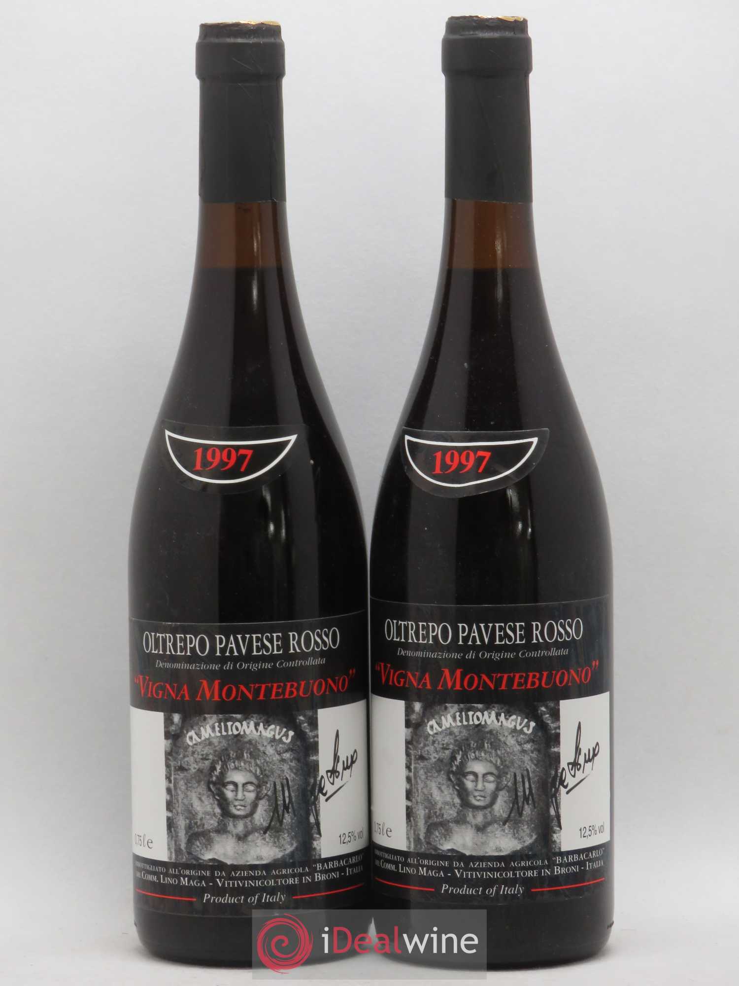 Italie DOC Oltrepo Pavese Rosso Lino Maga Montebuono 1997 - Posten von 2 Flaschen - 0