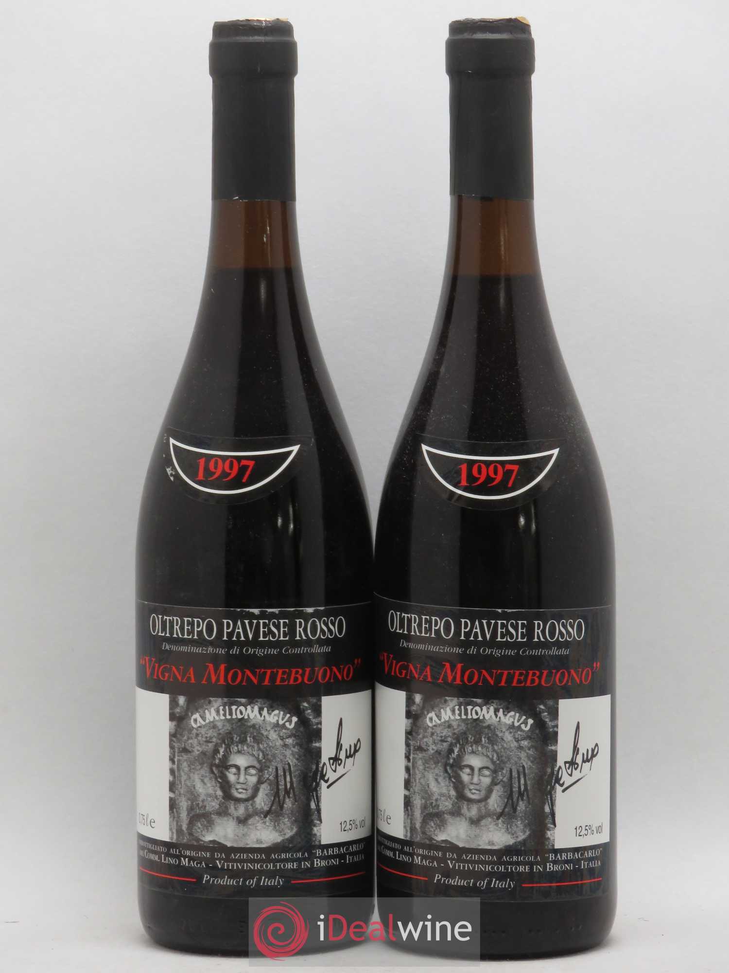 Italie DOC Oltrepo Pavese Rosso Lino Maga Montebuono 1997 - Posten von 2 Flaschen - 0