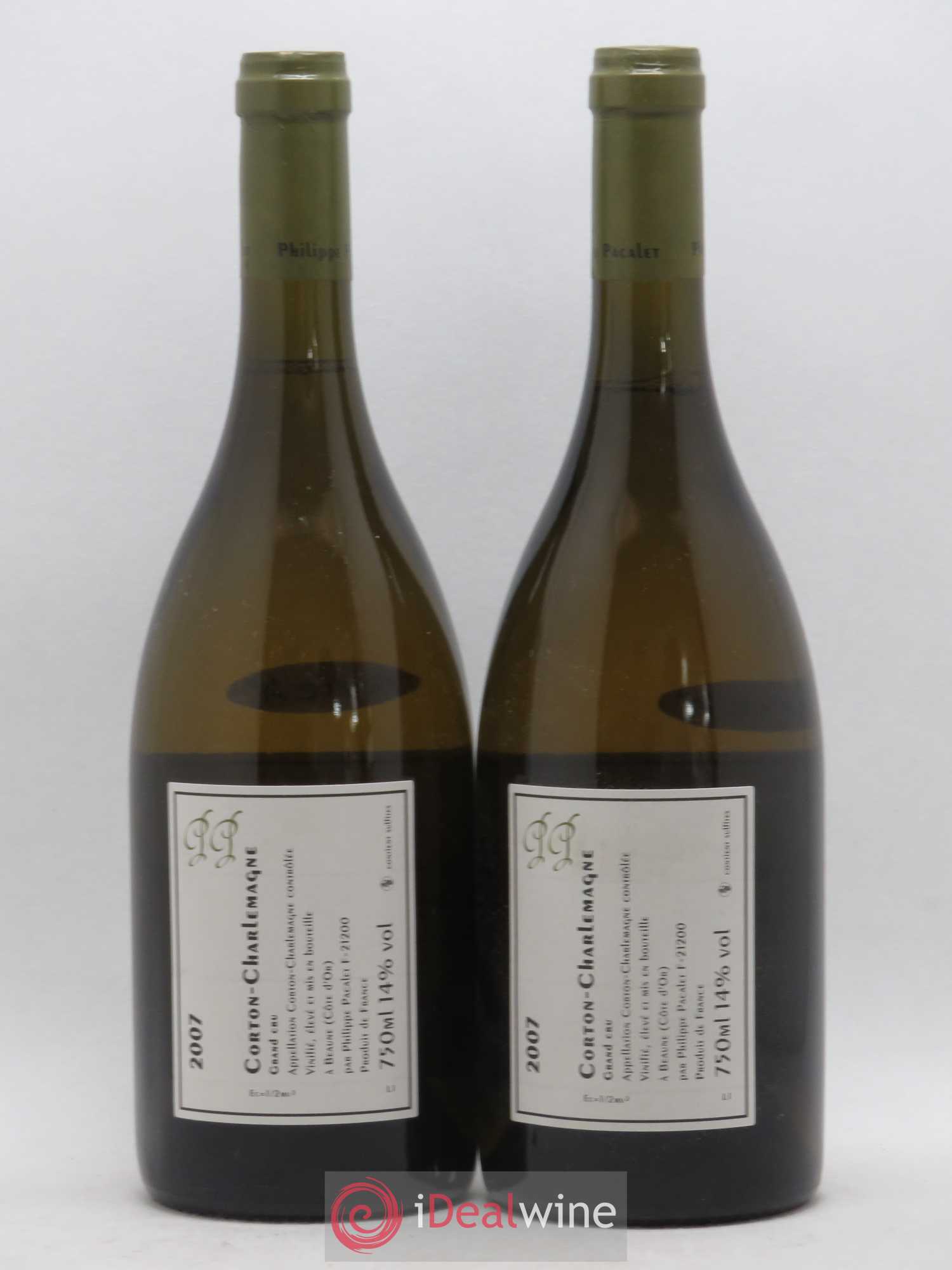 Corton-Charlemagne Grand Cru Philippe Pacalet 2007 - Lot de 2 bouteilles - 1