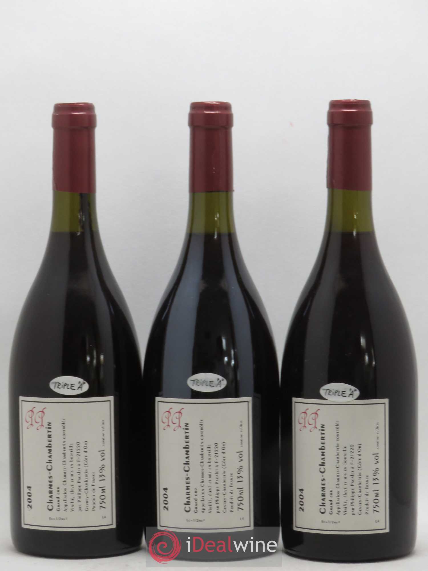 Charmes-Chambertin Grand Cru Philippe Pacalet 2004 - Lot de 3 bouteilles - 1