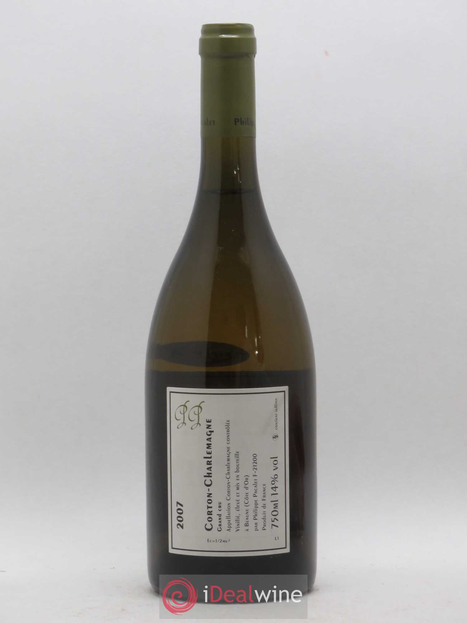 Corton-Charlemagne Grand Cru Philippe Pacalet 2007 - Lot de 1 bouteille - 1