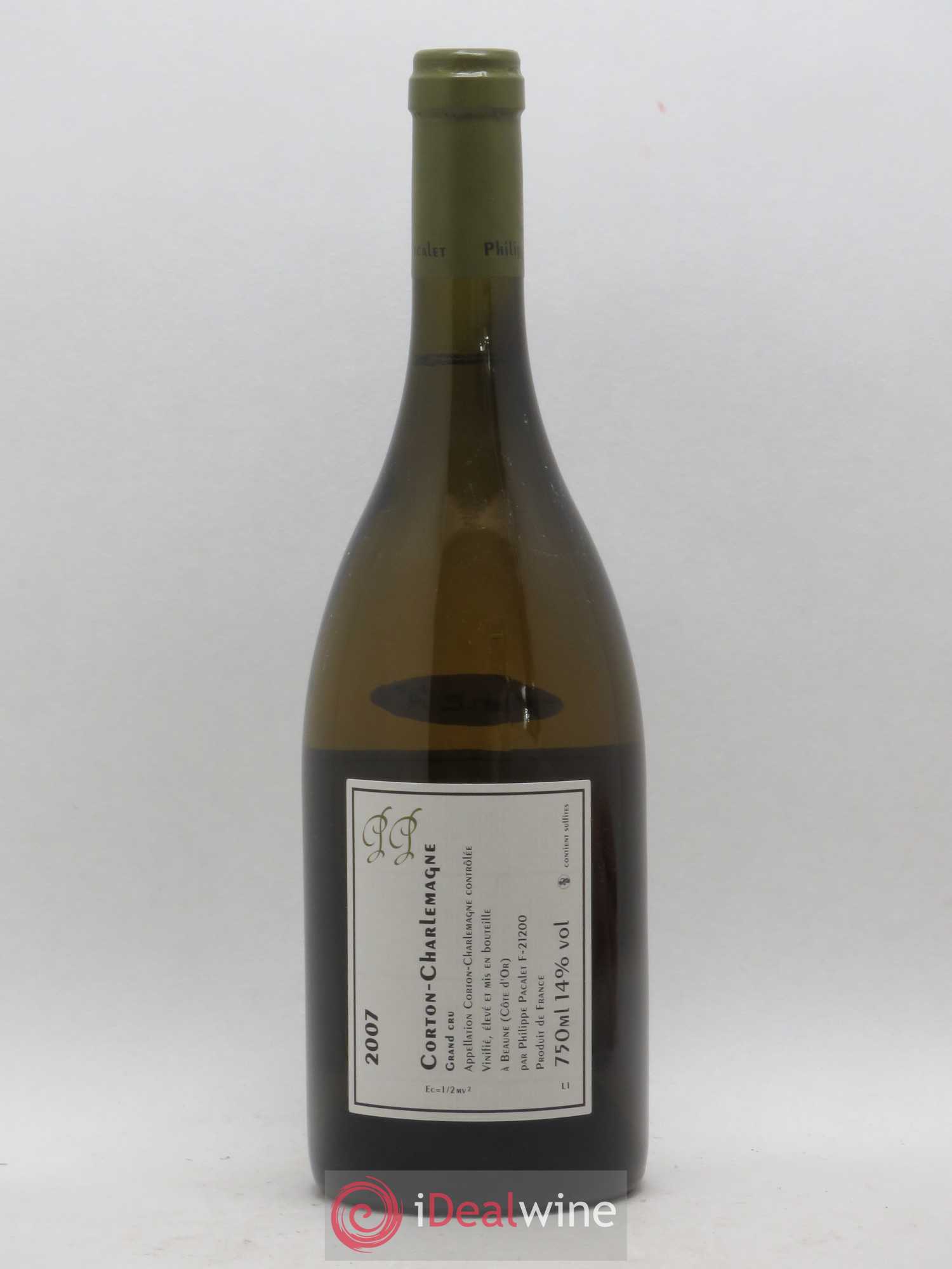 Corton-Charlemagne Grand Cru Philippe Pacalet 2007 - Lot de 1 bouteille - 1