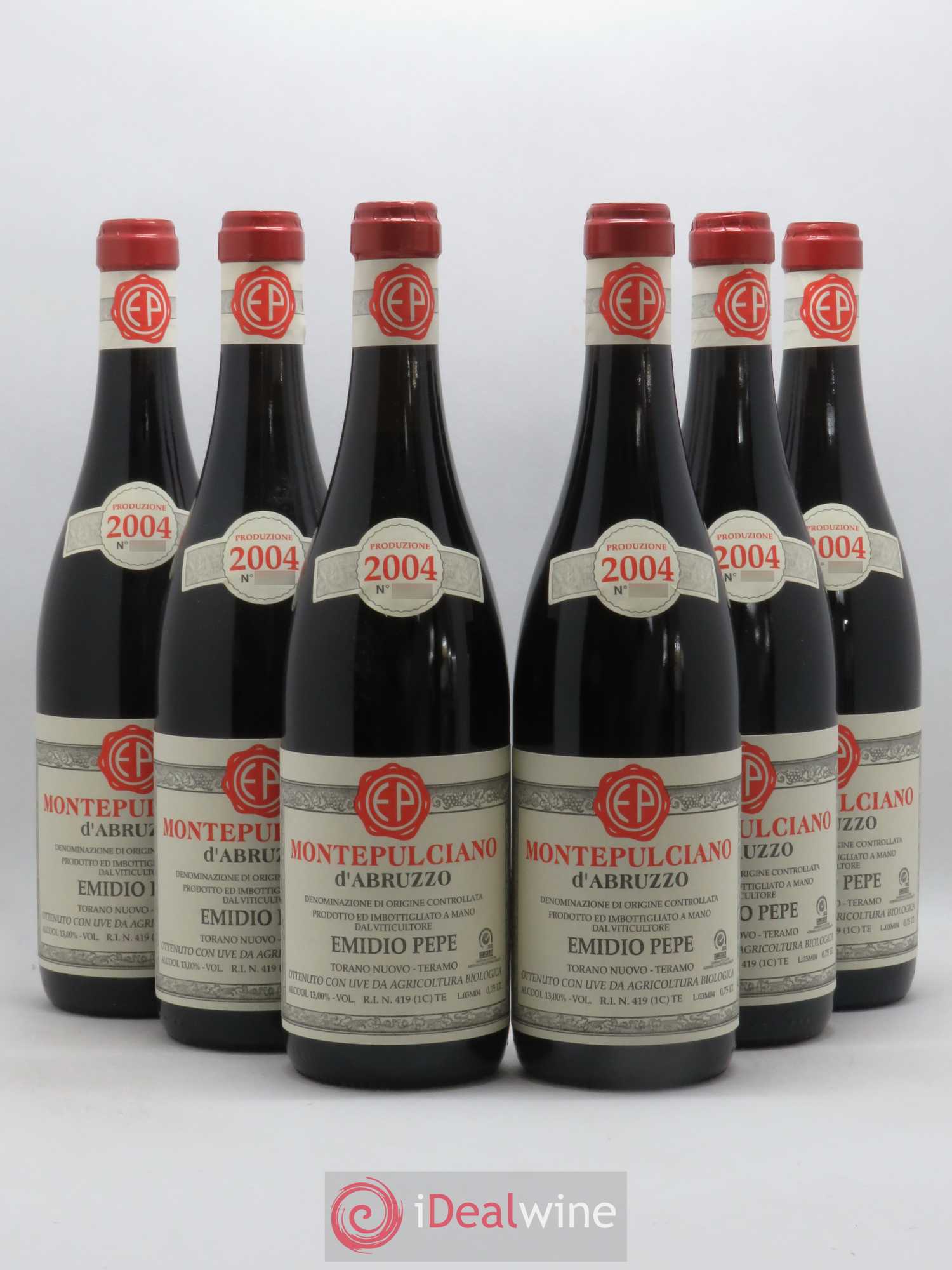 Montepulciano d'Abruzzo DOC Riserva Vecchie Viti Emidio Pepe 2004 - Lot de 6 bouteilles - 0
