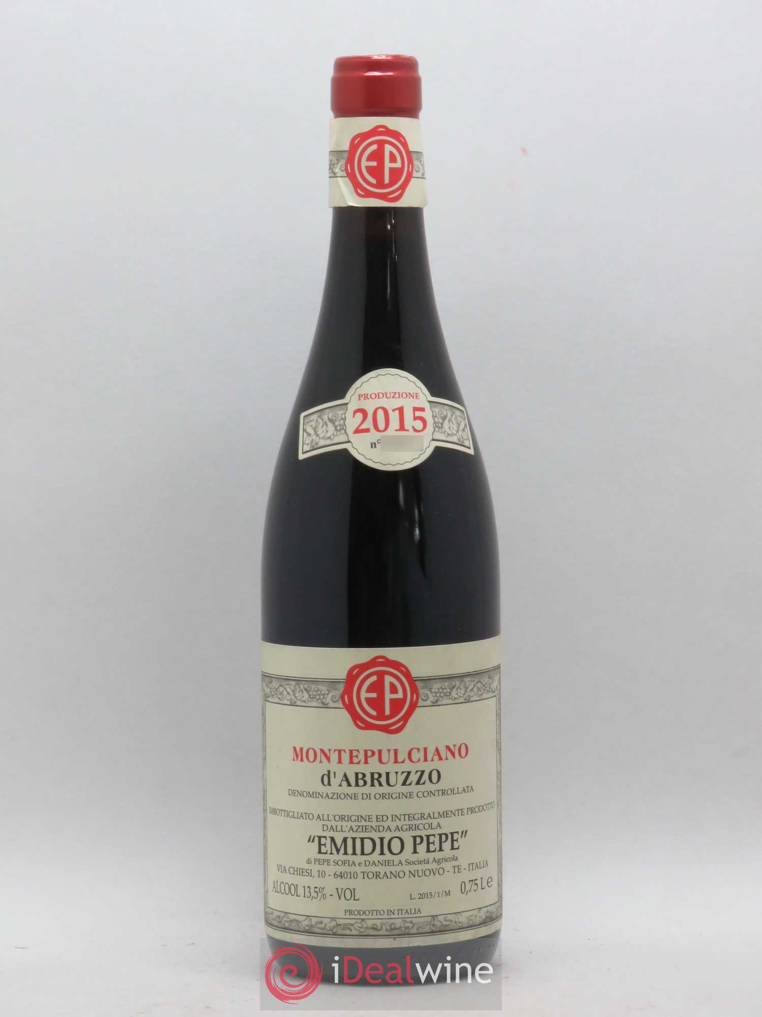 Montepulciano d'Abruzzo DOC Riserva Vecchie Viti Emidio Pepe 2015 - Lot de 1 bouteille - 0