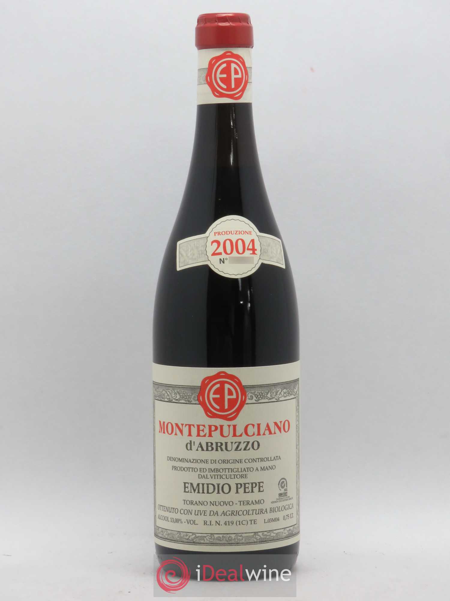 Montepulciano d'Abruzzo DOC Riserva Vecchie Viti Emidio Pepe 2004 - Lot de 1 bouteille - 0