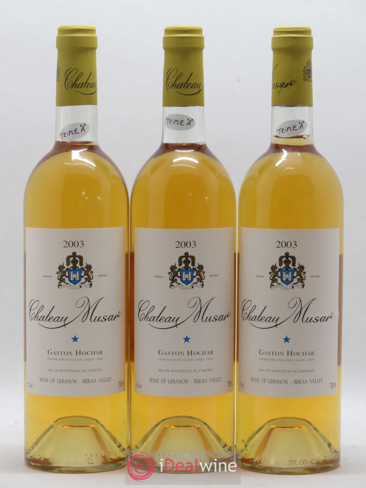 Château Musar Serge Hochar 2003 - Lot de 6 bouteilles - 2