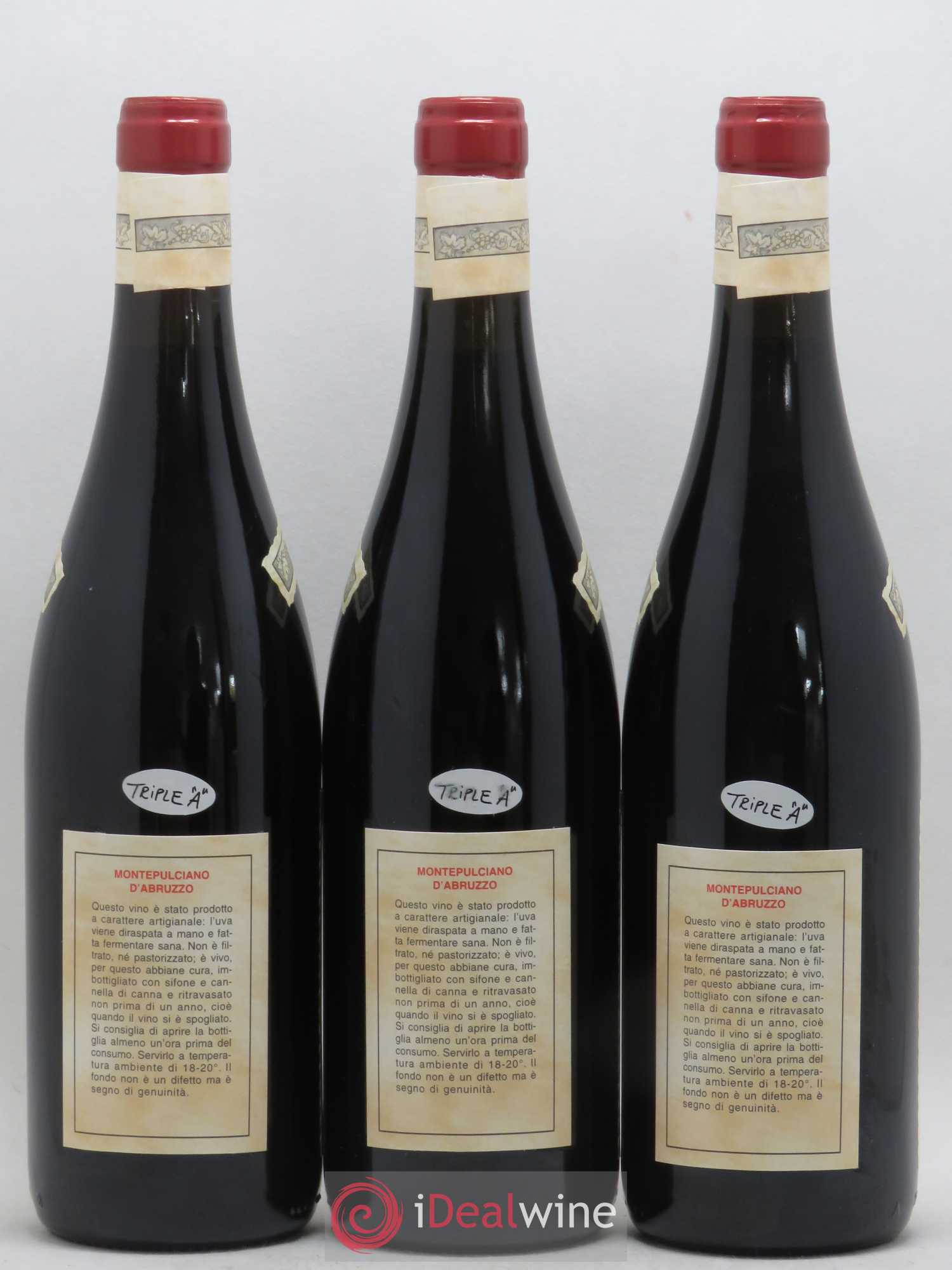 Montepulciano d'Abruzzo DOC Riserva Vecchie Viti Emidio Pepe 1980 - Lot de 3 bouteilles - 1