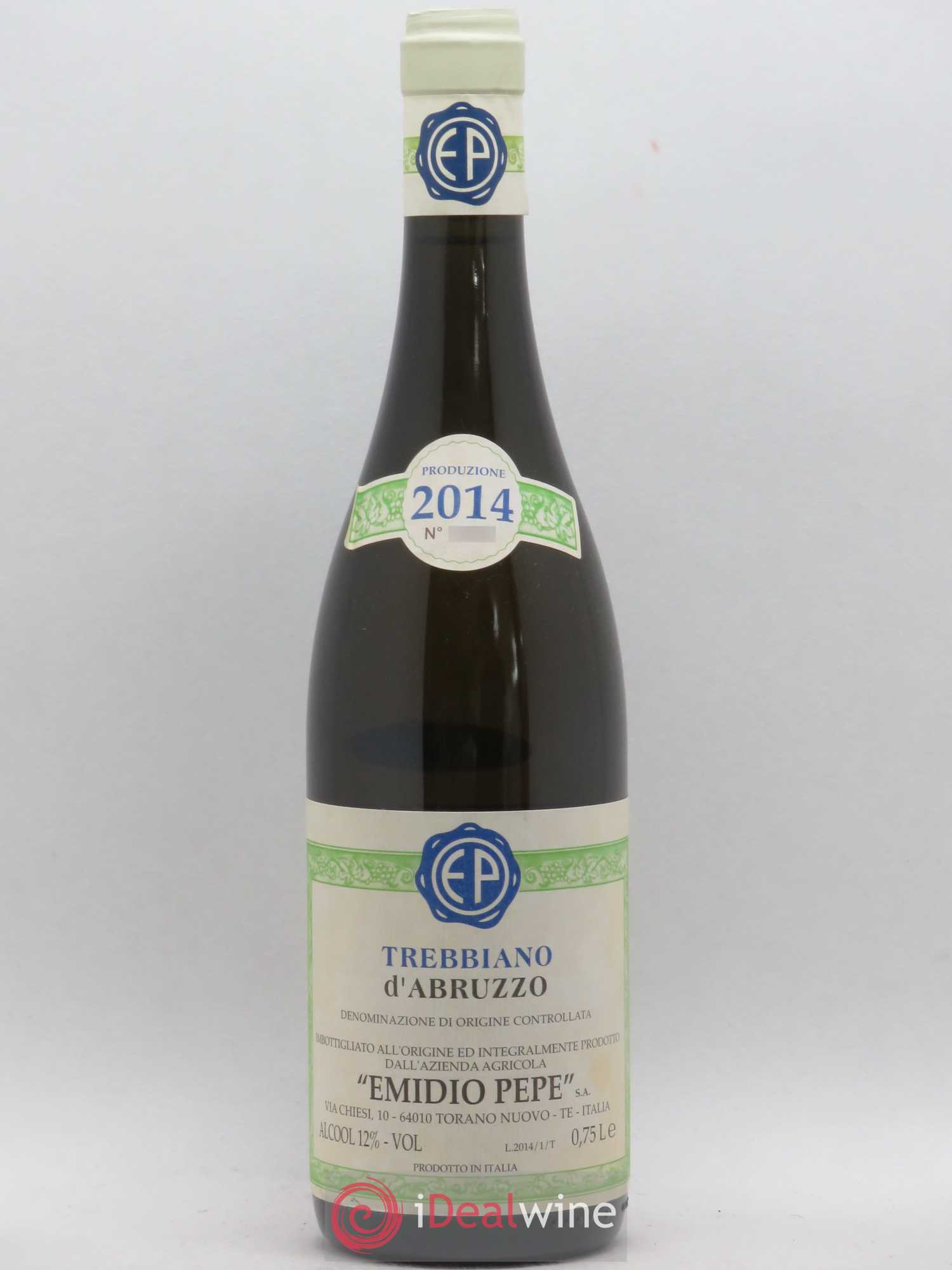 Trebbiano d'Abruzzo DOC Vecchie Viti Emidio Pepe 2014 - Lot de 1 bouteille - 0