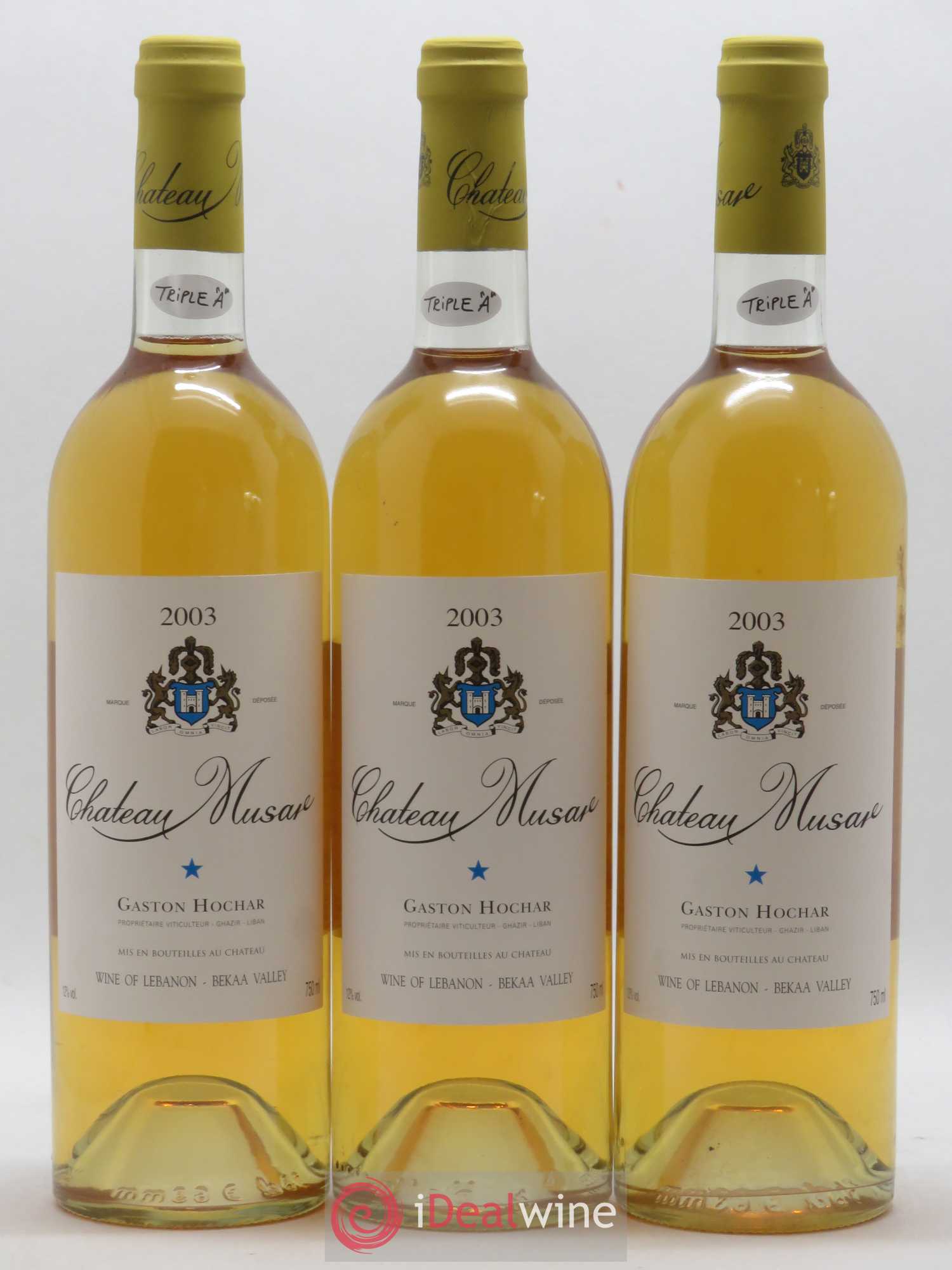Château Musar Serge Hochar 2003 - Lot de 6 bouteilles - 1