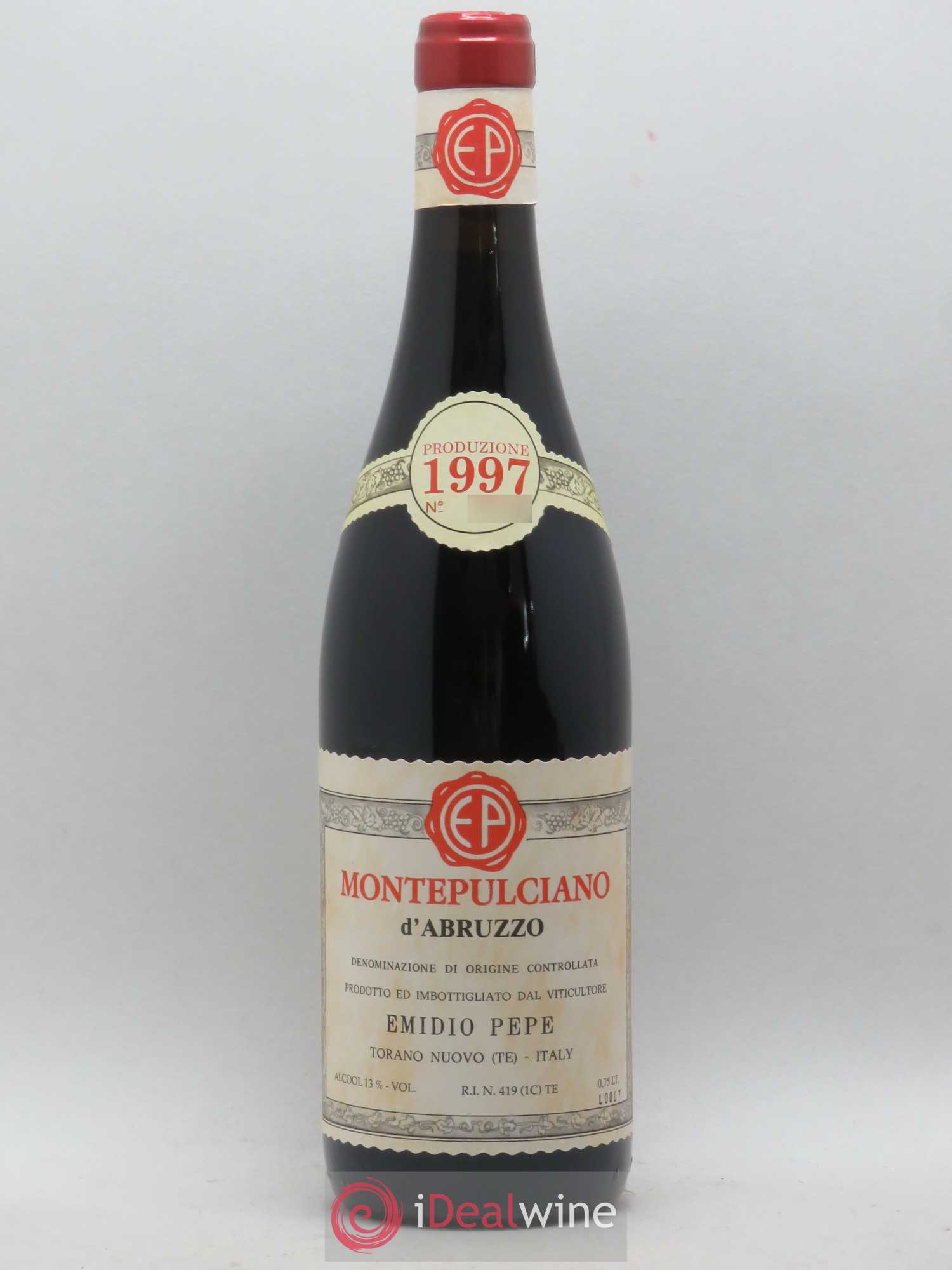 Montepulciano d'Abruzzo DOC Riserva Vecchie Viti Emidio Pepe 1997 - Lot de 1 bouteille - 0