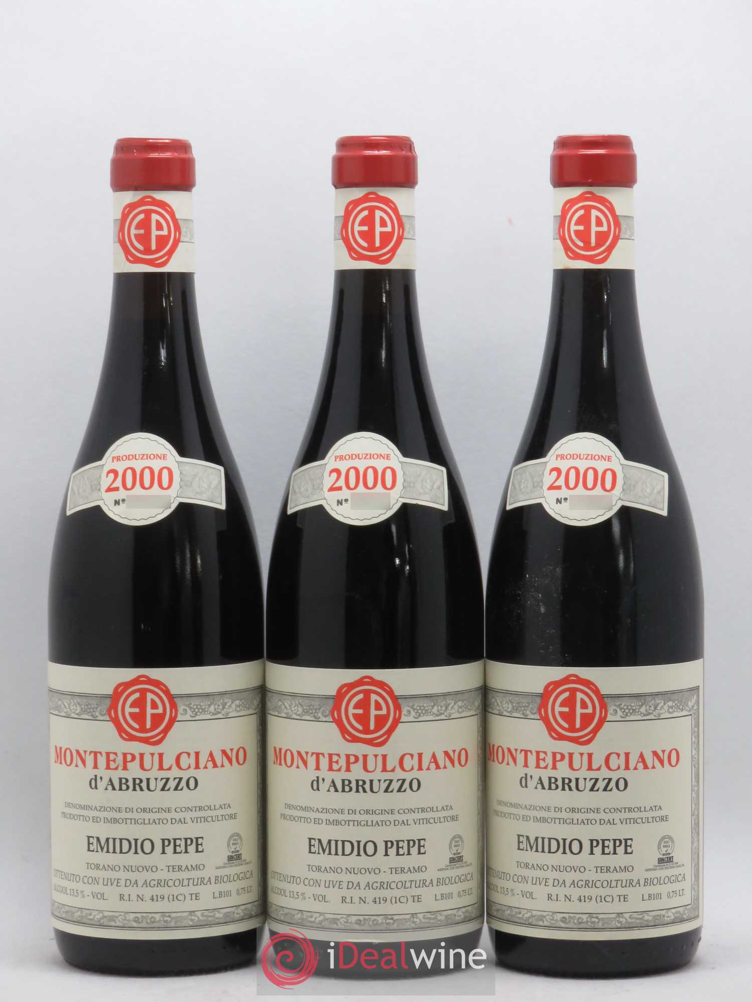 Montepulciano d'Abruzzo DOC Riserva Vecchie Viti Emidio Pepe 2000 - Lot de 6 bouteilles - 1