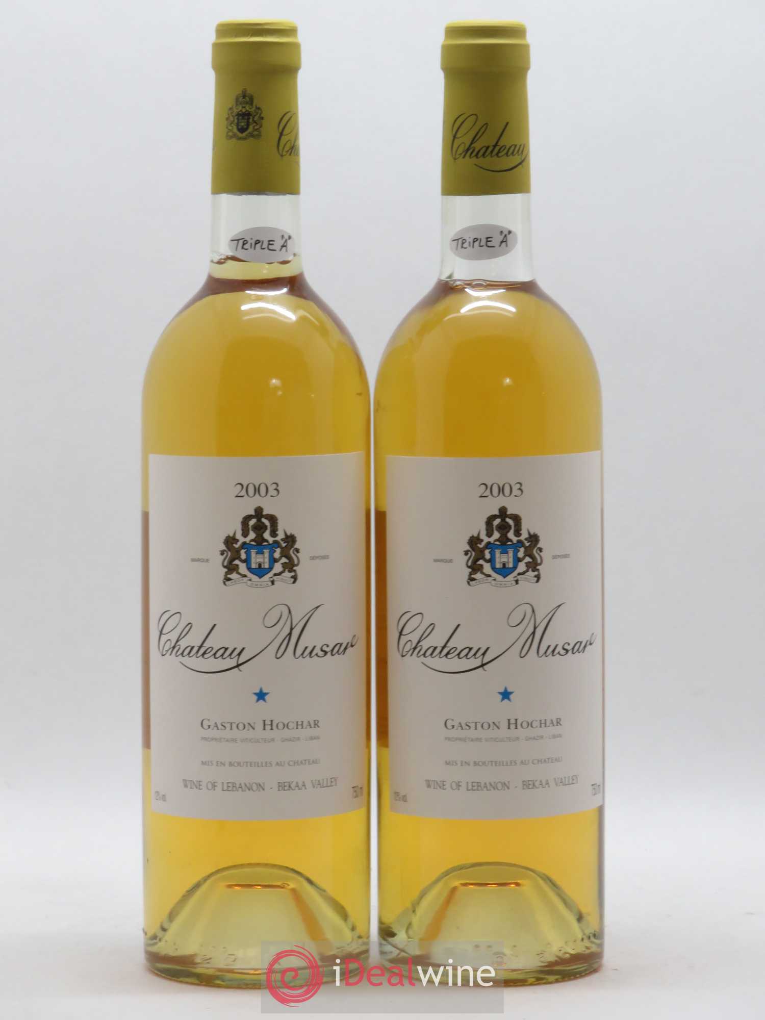 Château Musar Serge Hochar 2003 - Lot de 2 bouteilles - 0