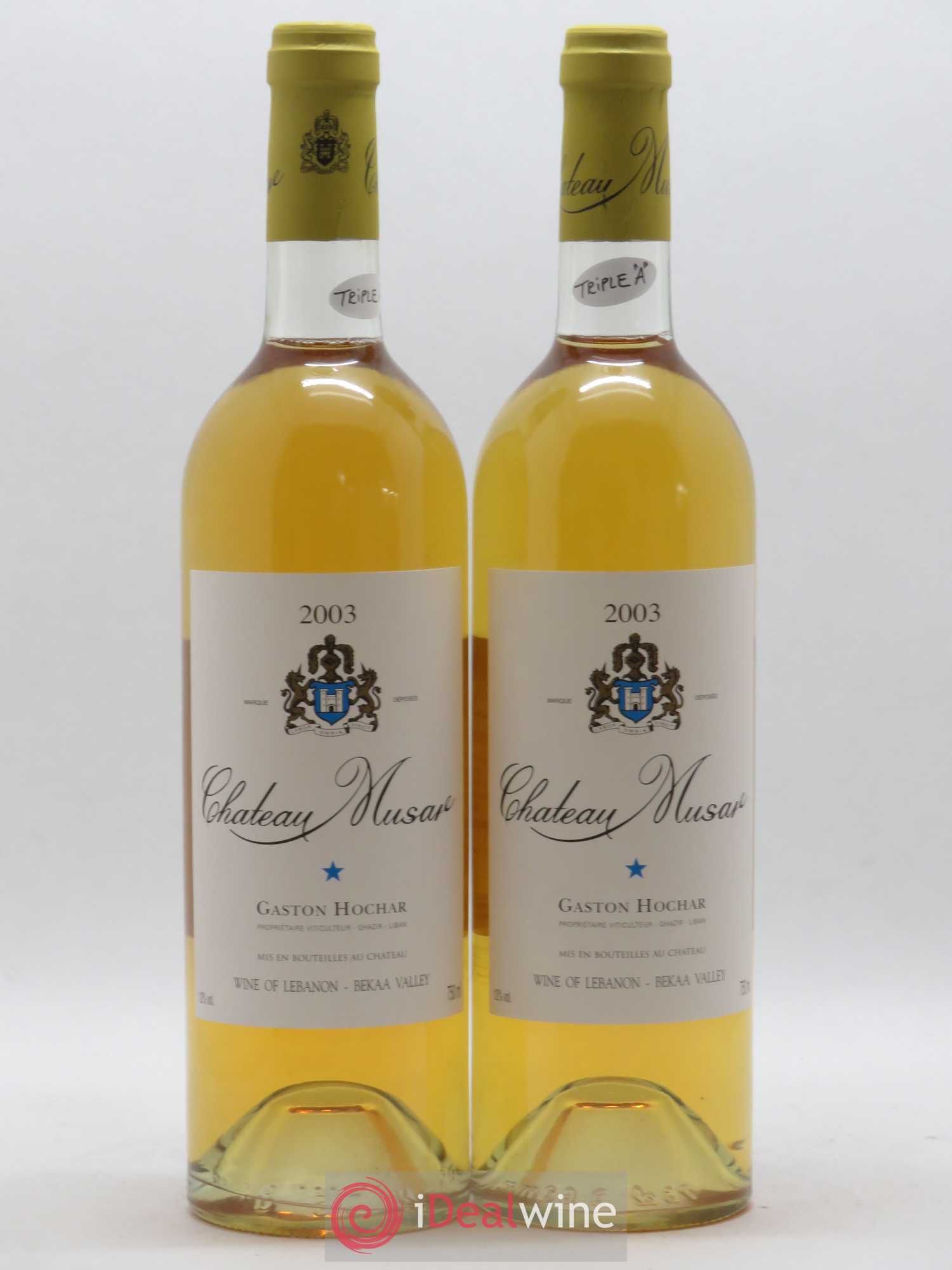 Château Musar Serge Hochar 2003 - Lot de 2 bouteilles - 0