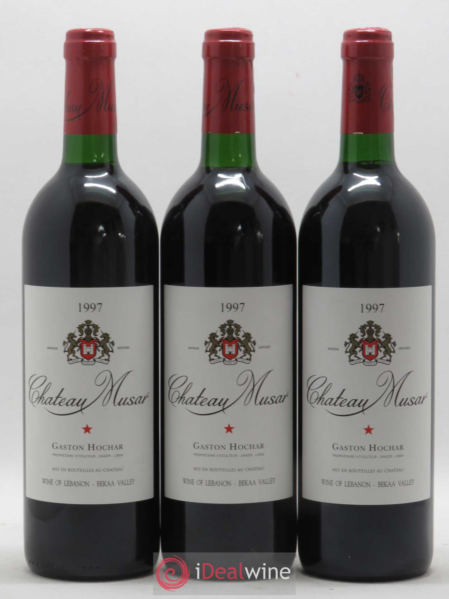 Château Musar Serge Hochar 1997 - Lot de 3 bouteilles - 0