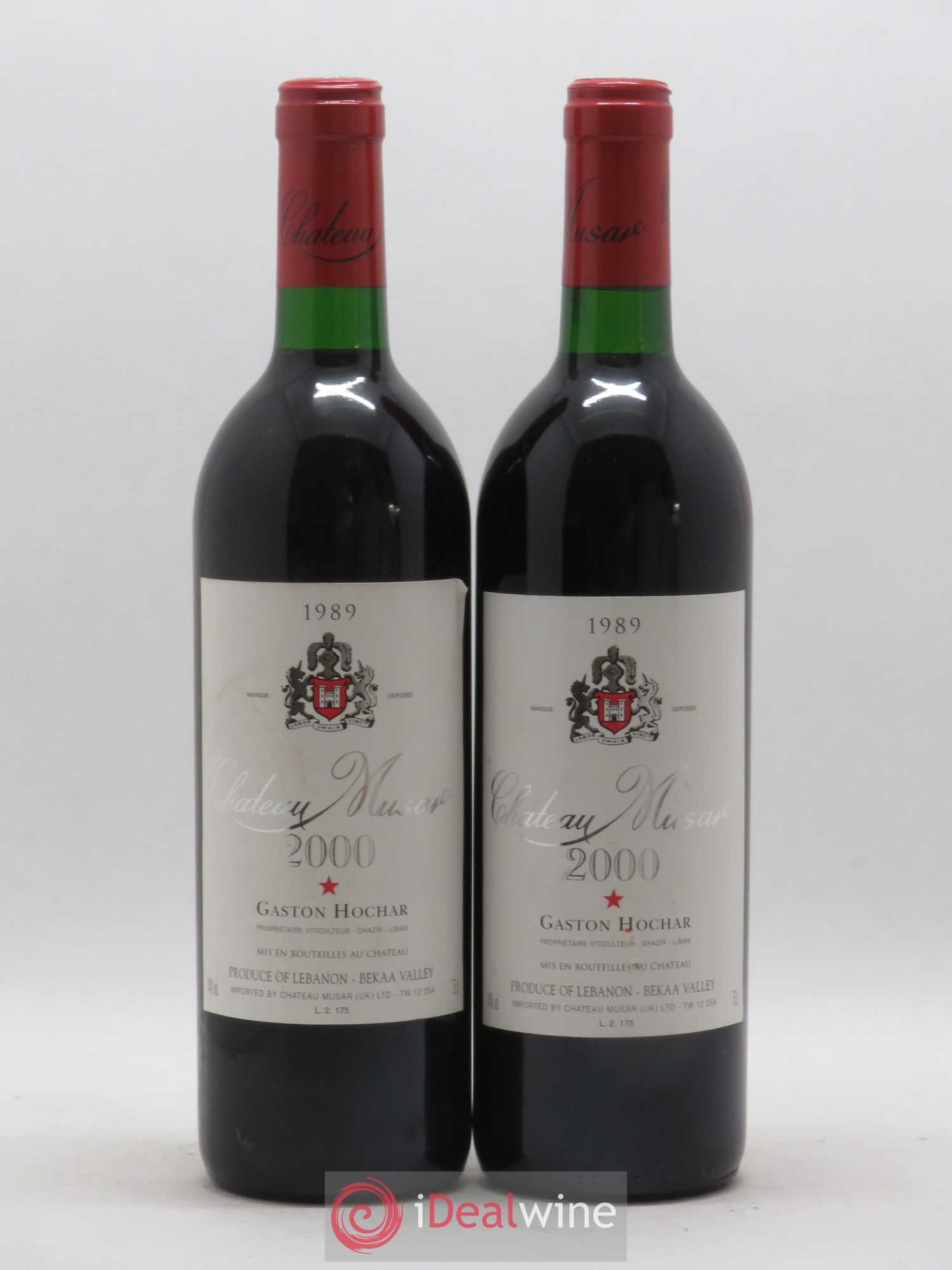 Château Musar Serge Hochar 1989 - Lot de 2 bouteilles - 0