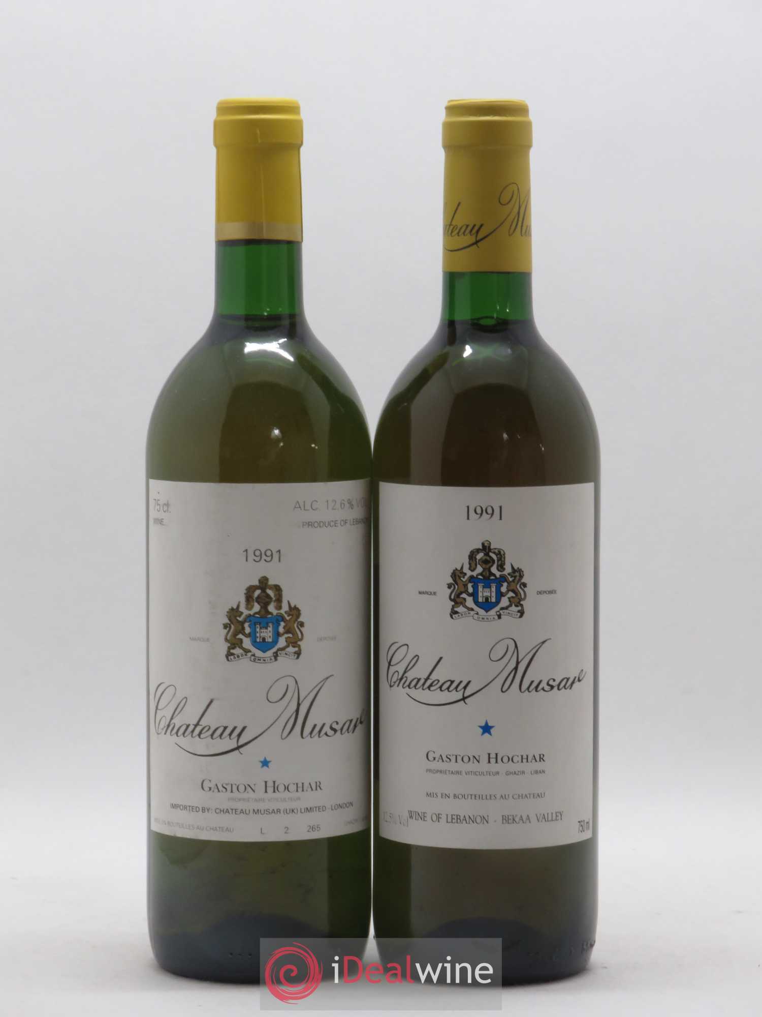 Château Musar Serge Hochar 1991 - Lot de 2 bouteilles - 0
