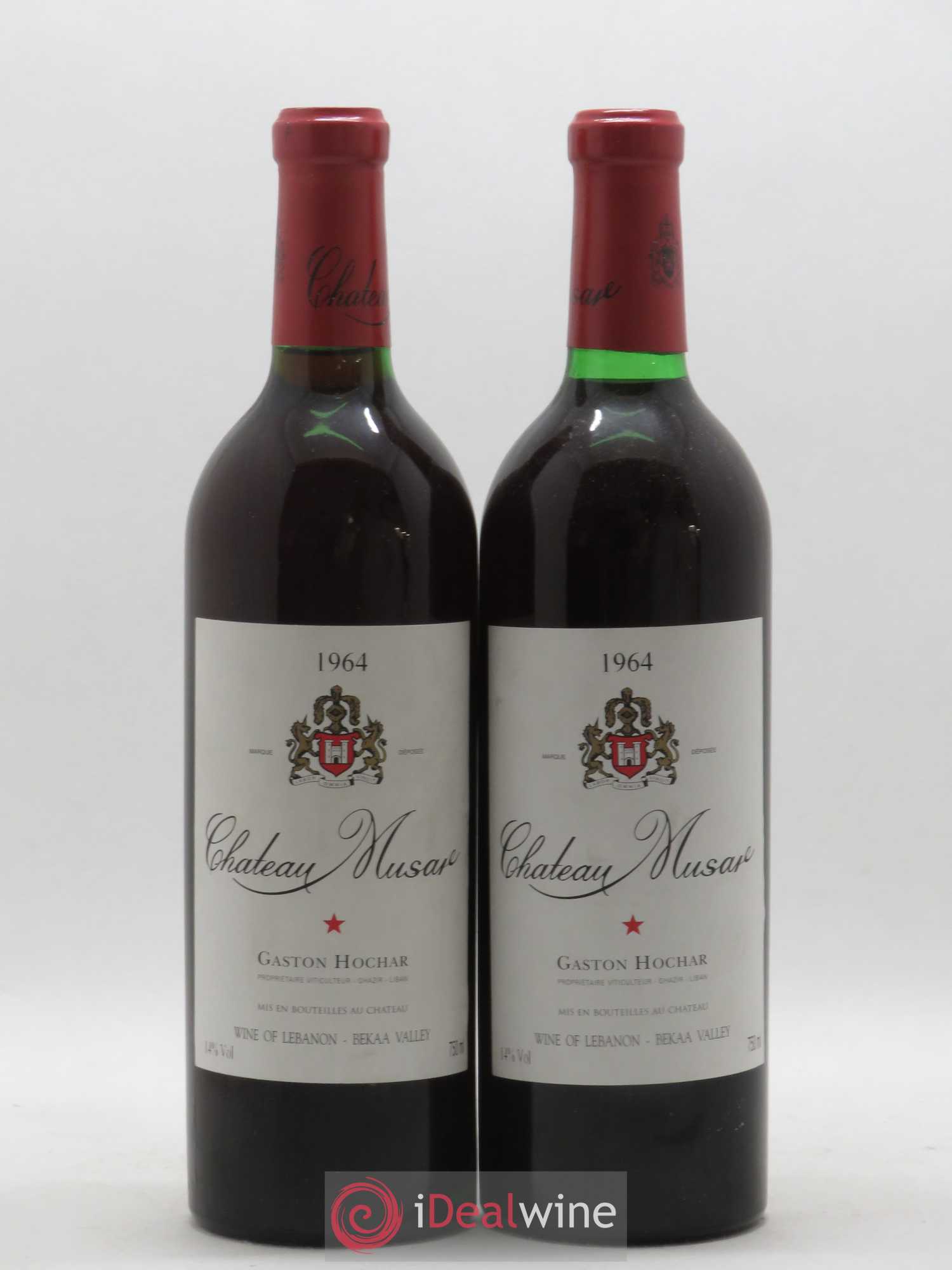 Château Musar Serge Hochar 1964 - Lot de 2 bouteilles - 0