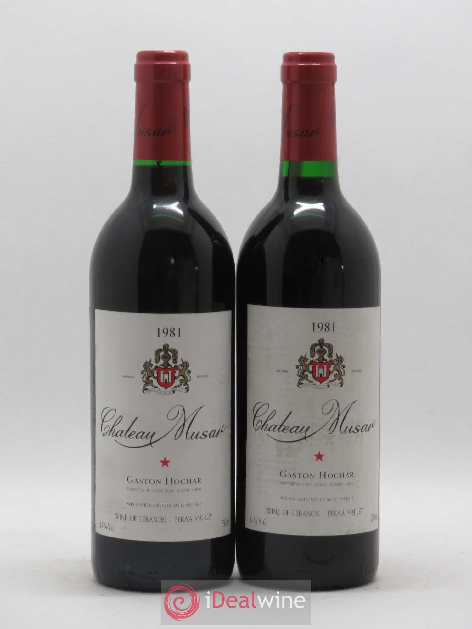 Château Musar Serge Hochar 1981 - Lot de 2 bouteilles - 0